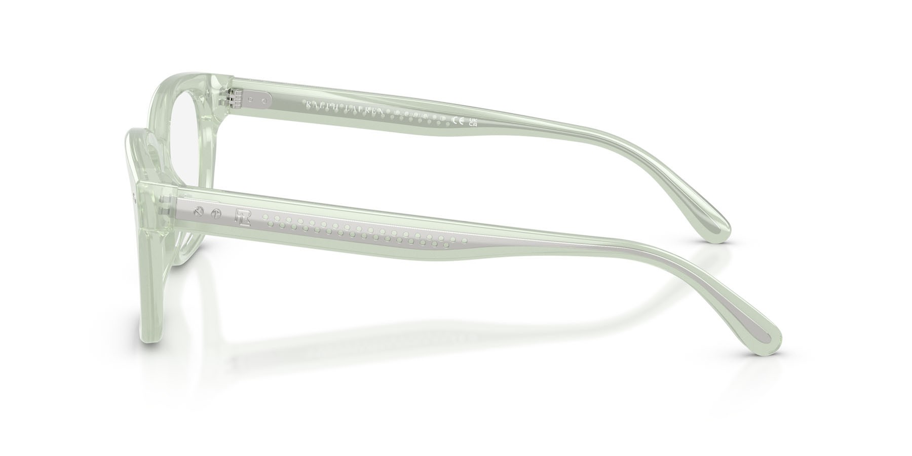 Eyeglasses Ralph Lauren RL 6258U (6308) color verde trasparente shape rectangle lenses lente demo