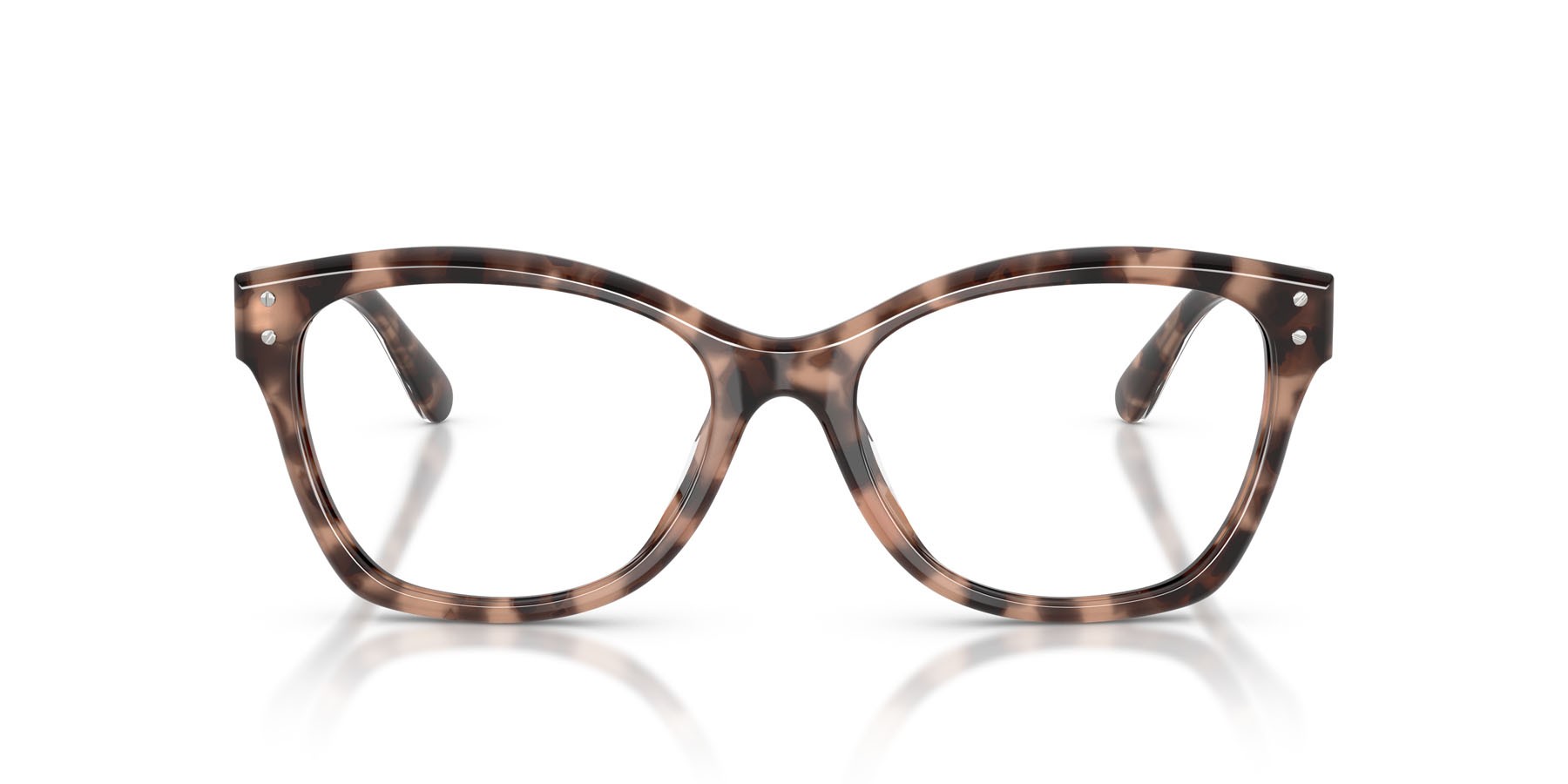 Eyeglasses Ralph Lauren RL 6259U (6307) color havana brown pink shape cat eye lenses lente demo