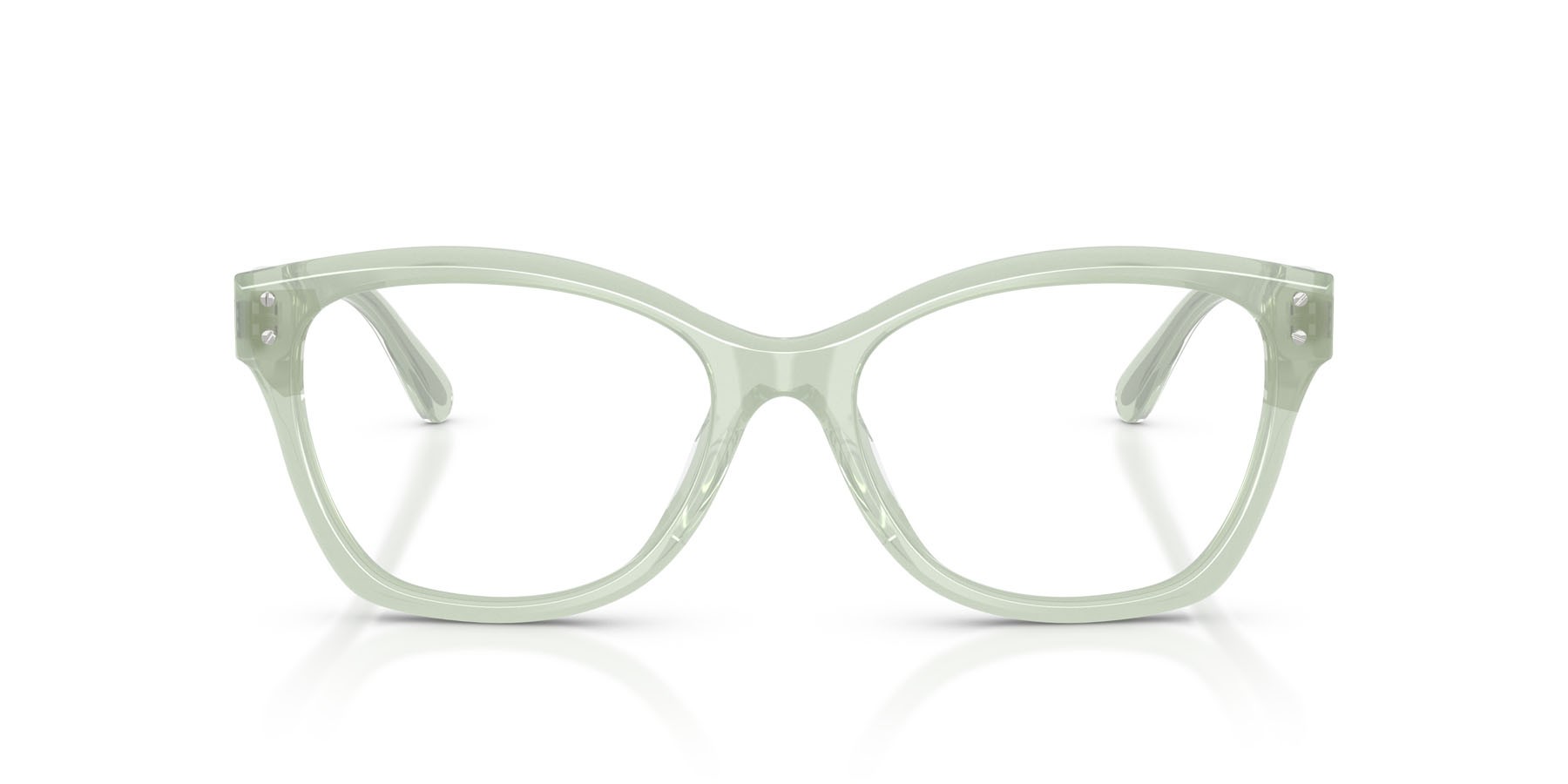 Eyeglasses Ralph Lauren RL 6259U (6308) color verde trasparente shape cat eye lenses lente demo