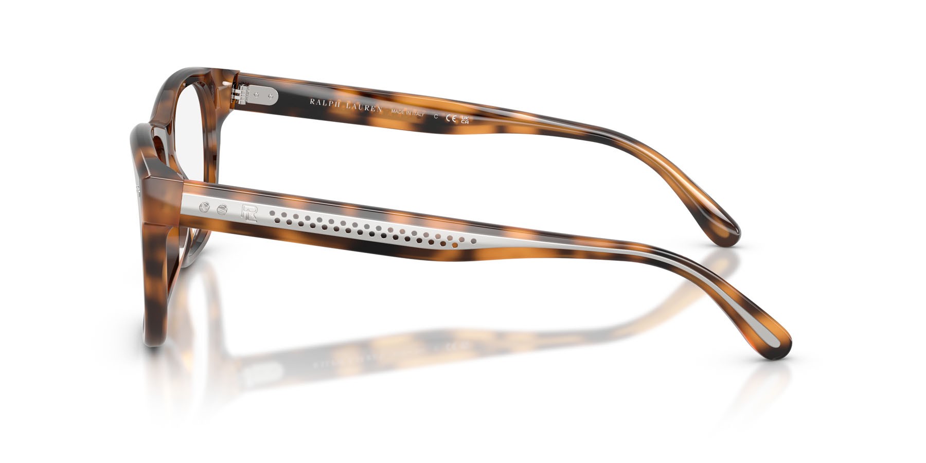Occhiali da vista Ralph Lauren RL 6260U (6089) colore havana lucido forma quadrato lenti lente demo