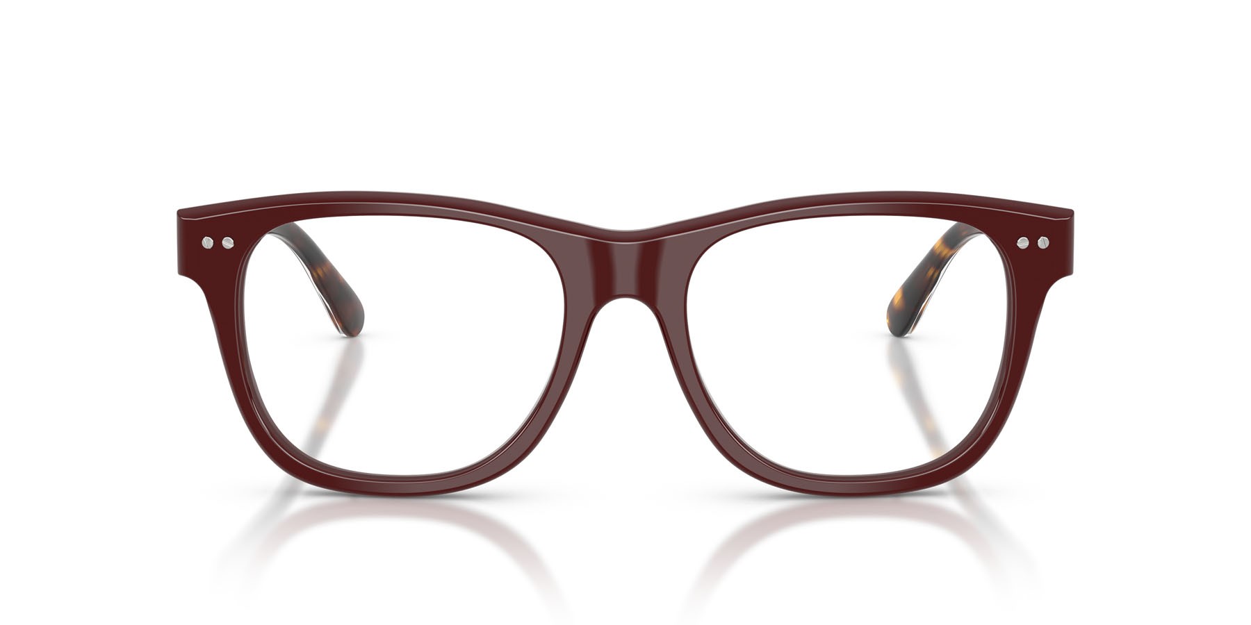 Eyeglasses Ralph Lauren RL 6260U (6311) color rosso tinta unita shape square lenses lente demo