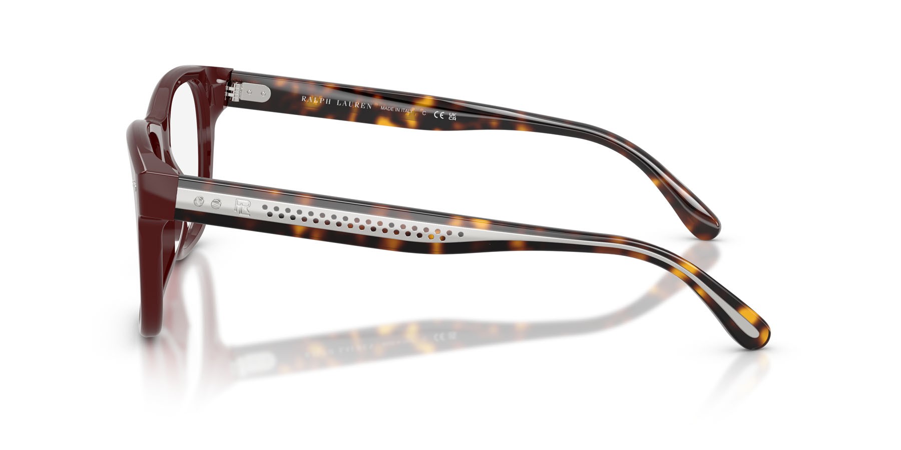 Eyeglasses Ralph Lauren RL 6260U (6311) color rosso tinta unita shape square lenses lente demo