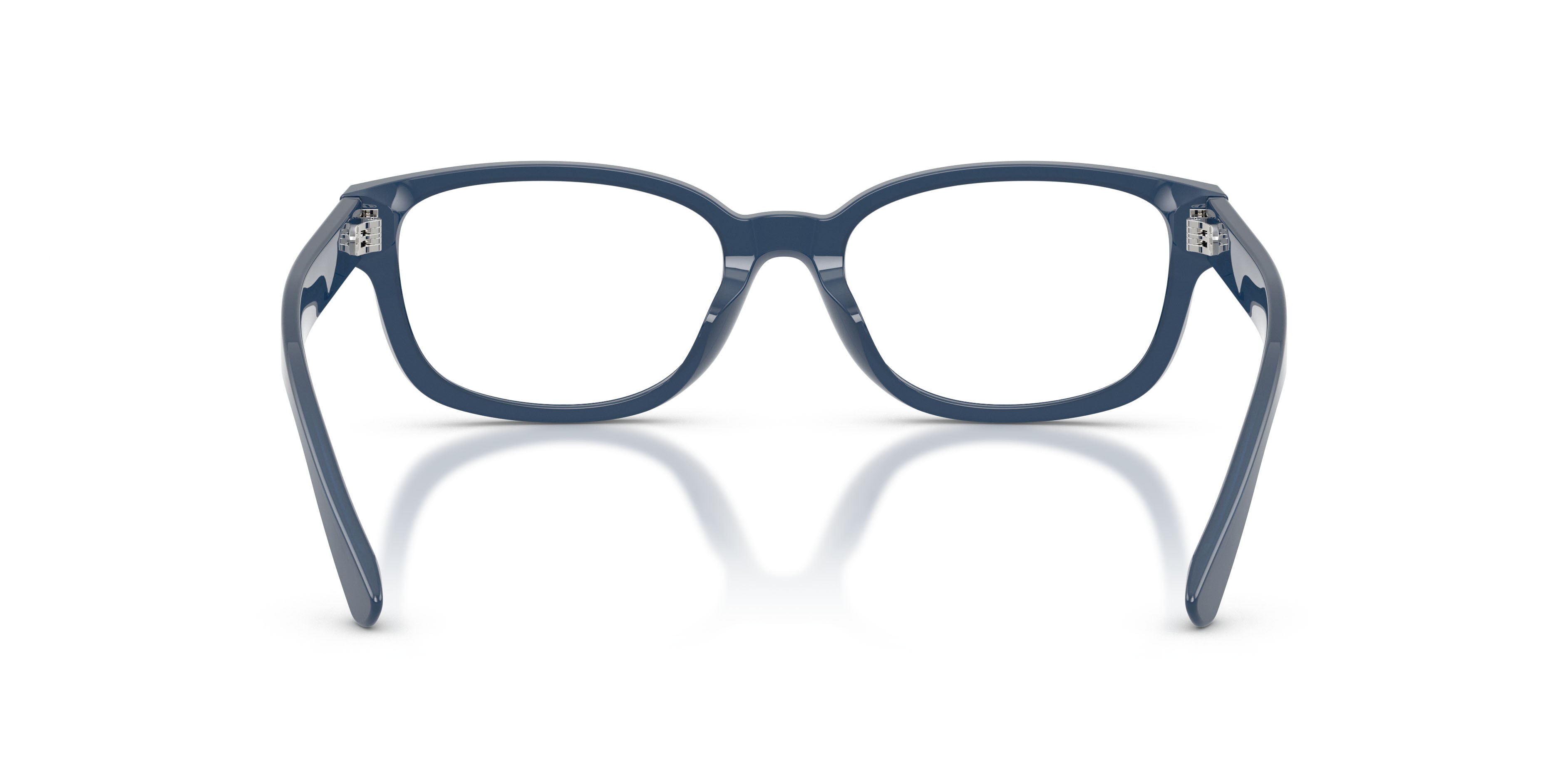 Occhiali da vista Ralph Lauren RL 6261U (5377) colore navy lucido/blu opalino forma farfalla lenti lente demo