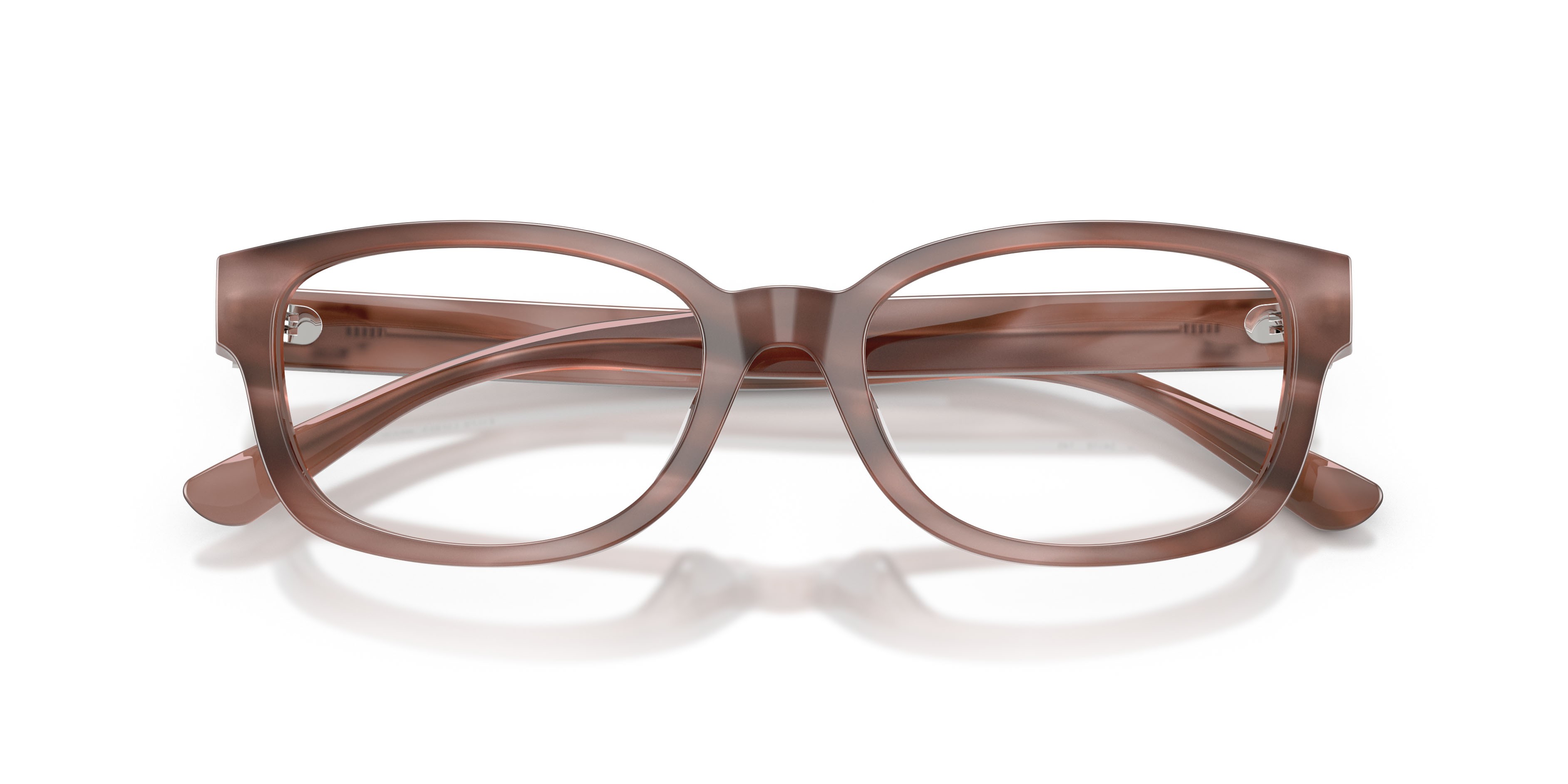 Eyeglasses Ralph Lauren RL 6261U (6350) color tartarugato rosa chiaro shape butterfly lenses lente demo