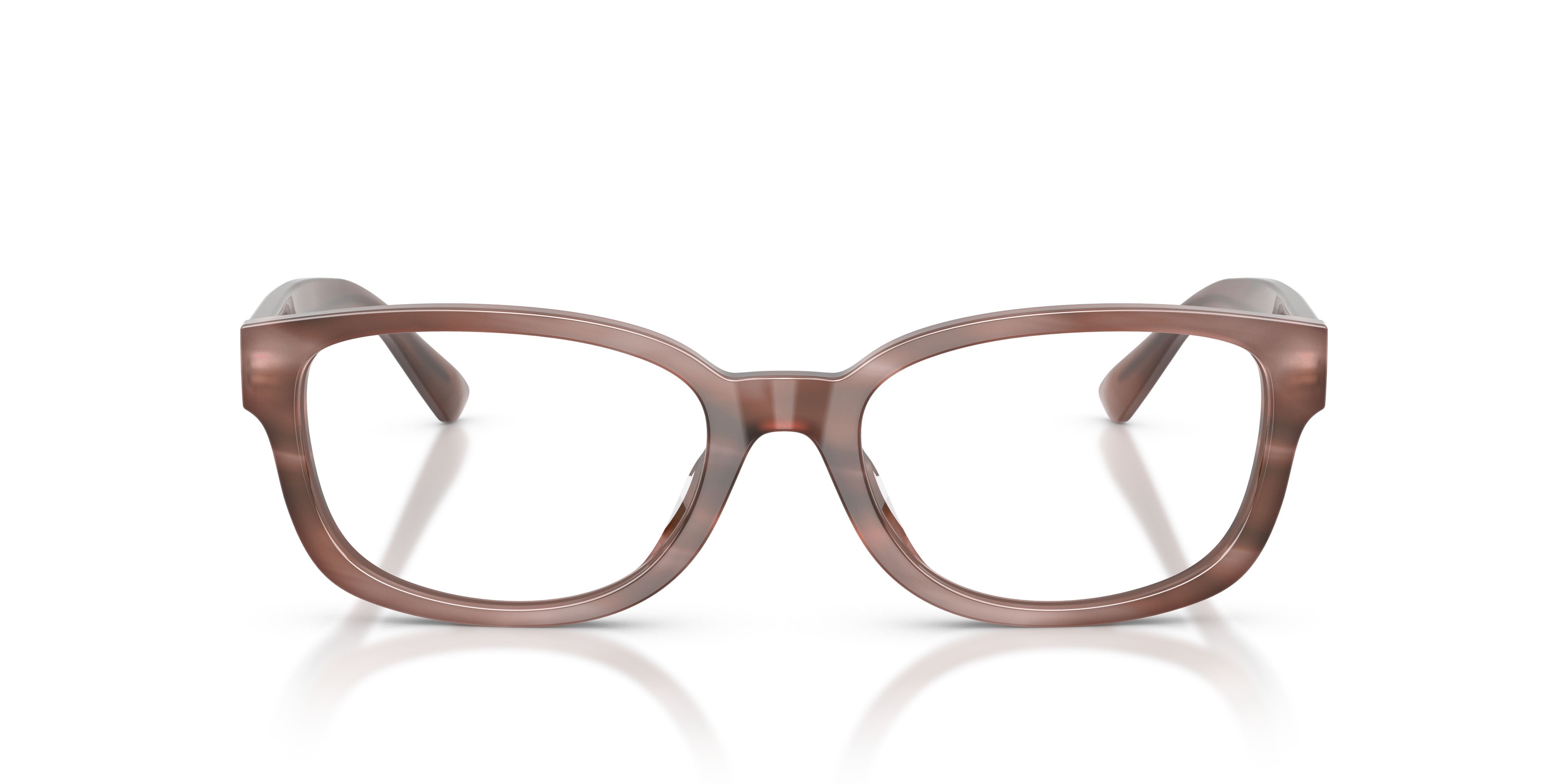 Eyeglasses Ralph Lauren RL 6261U (6350) color tartarugato rosa chiaro shape butterfly lenses lente demo
