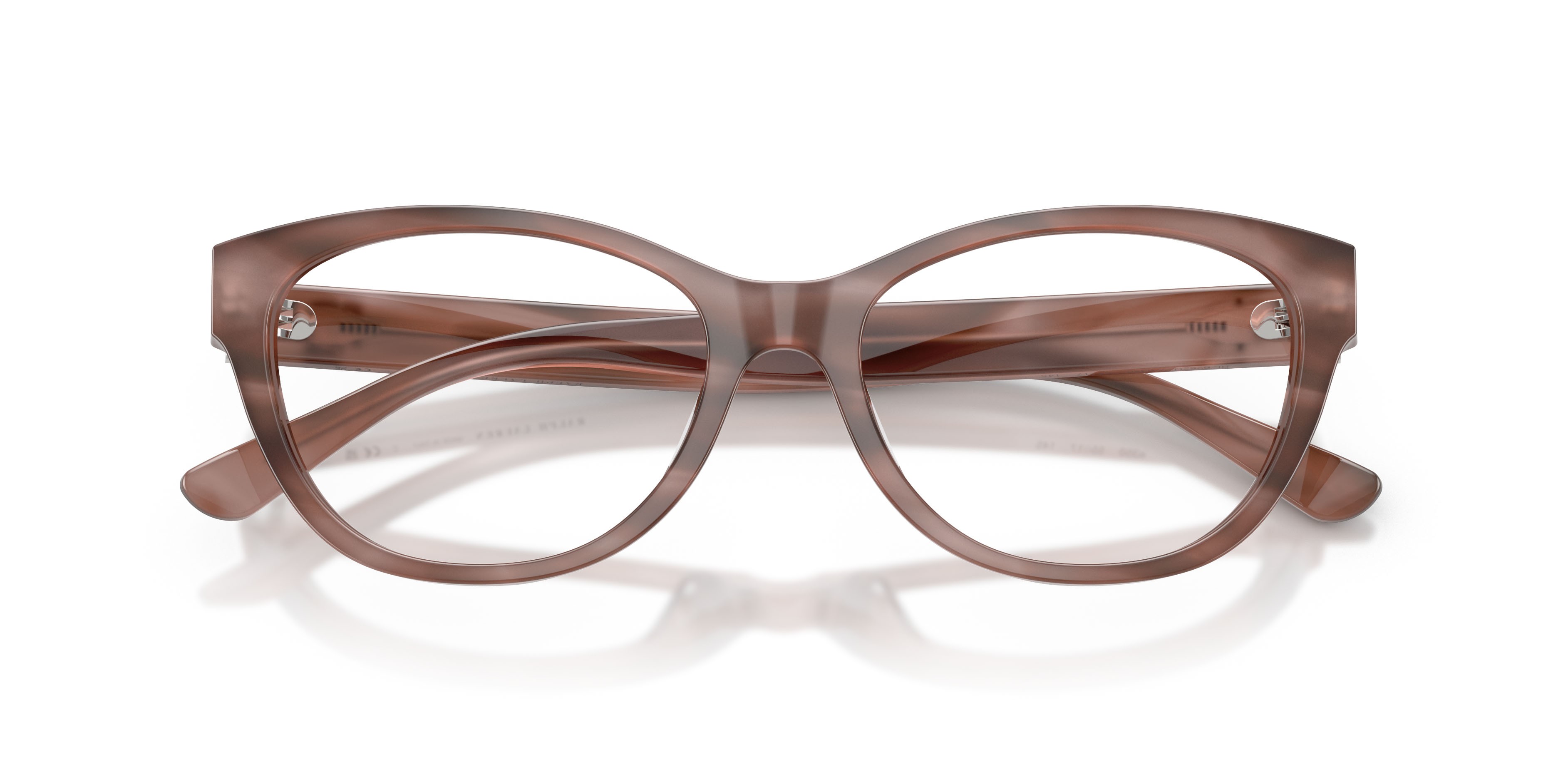 Occhiali da vista Ralph Lauren RL 6262U (6350) colore tartarugato rosa chiaro forma farfalla lenti lente demo