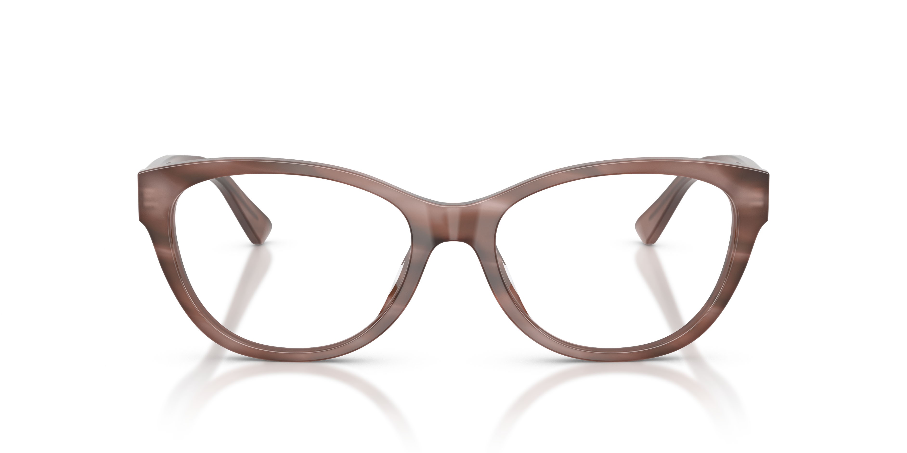 Occhiali da vista Ralph Lauren RL 6262U (6350) colore tartarugato rosa chiaro forma farfalla lenti lente demo