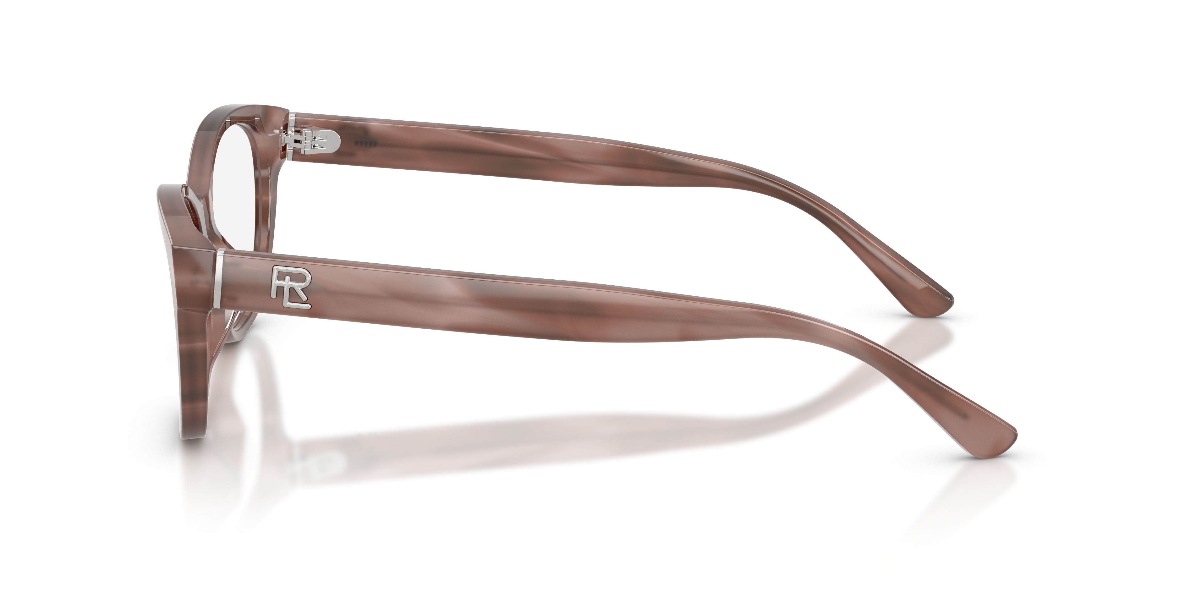 Occhiali da vista Ralph Lauren RL 6262U (6350) colore tartarugato rosa chiaro forma farfalla lenti lente demo