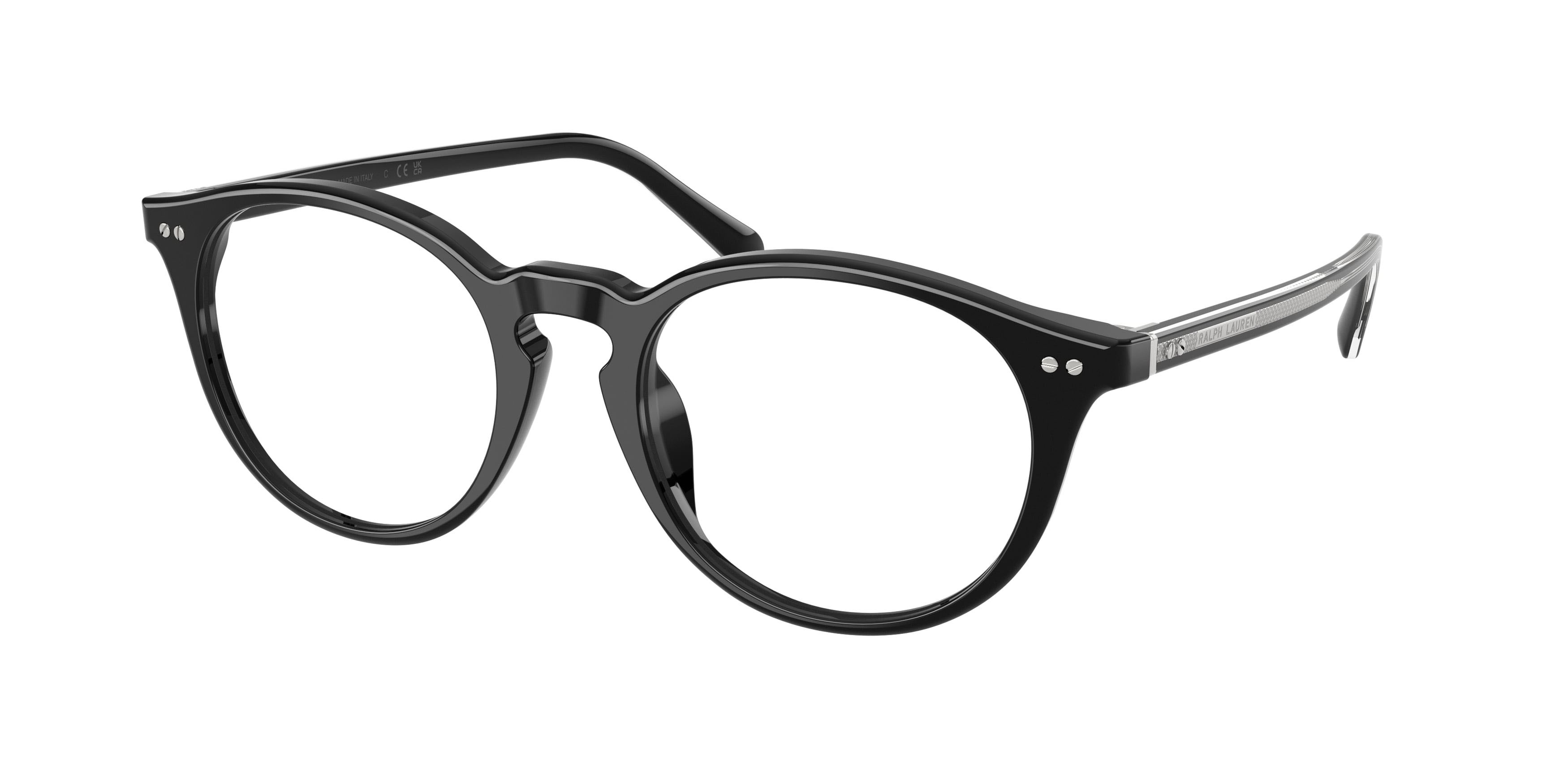 Eyeglasses Ralph Lauren RL 6263U (5001) color nero lucido shape oval lenses lente demo