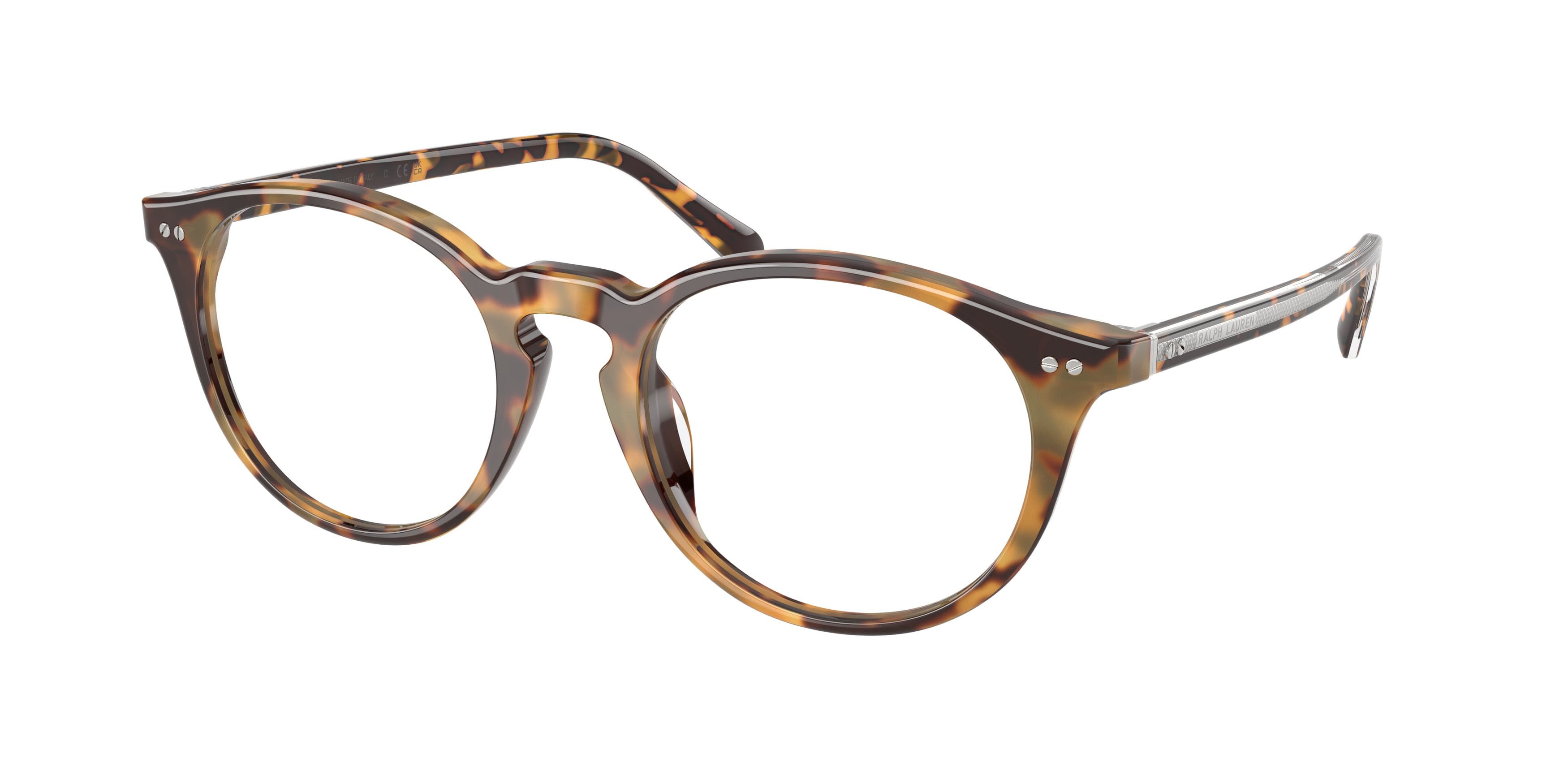 Eyeglasses Ralph Lauren RL 6263U (6339) color havana chiaro shape oval lenses lente demo