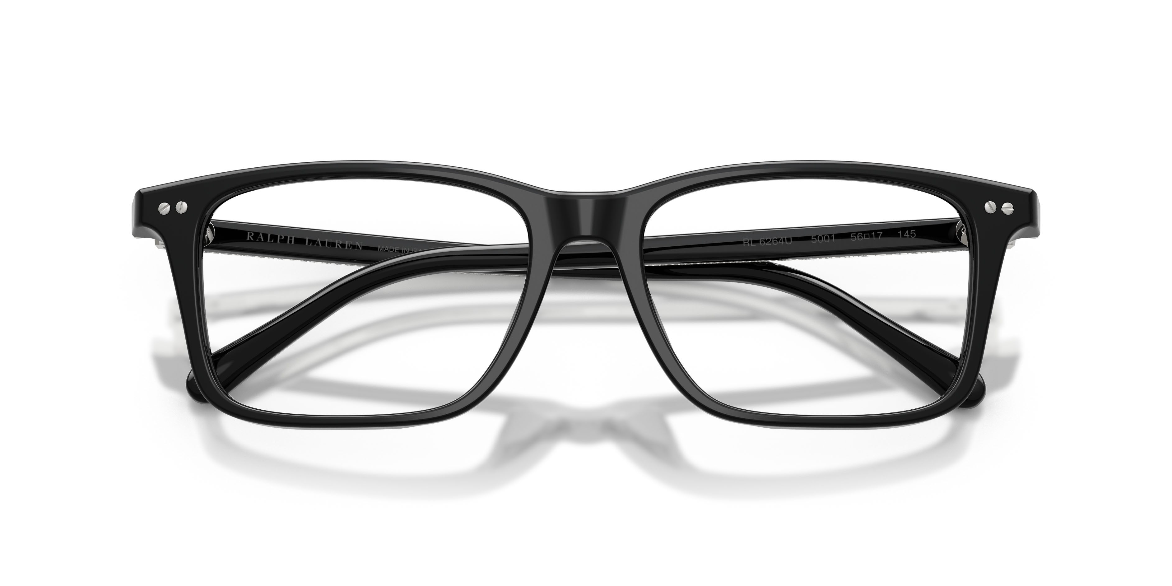 Eyeglasses Ralph Lauren RL 6264U (5001) color nero lucido shape oval lenses lente demo