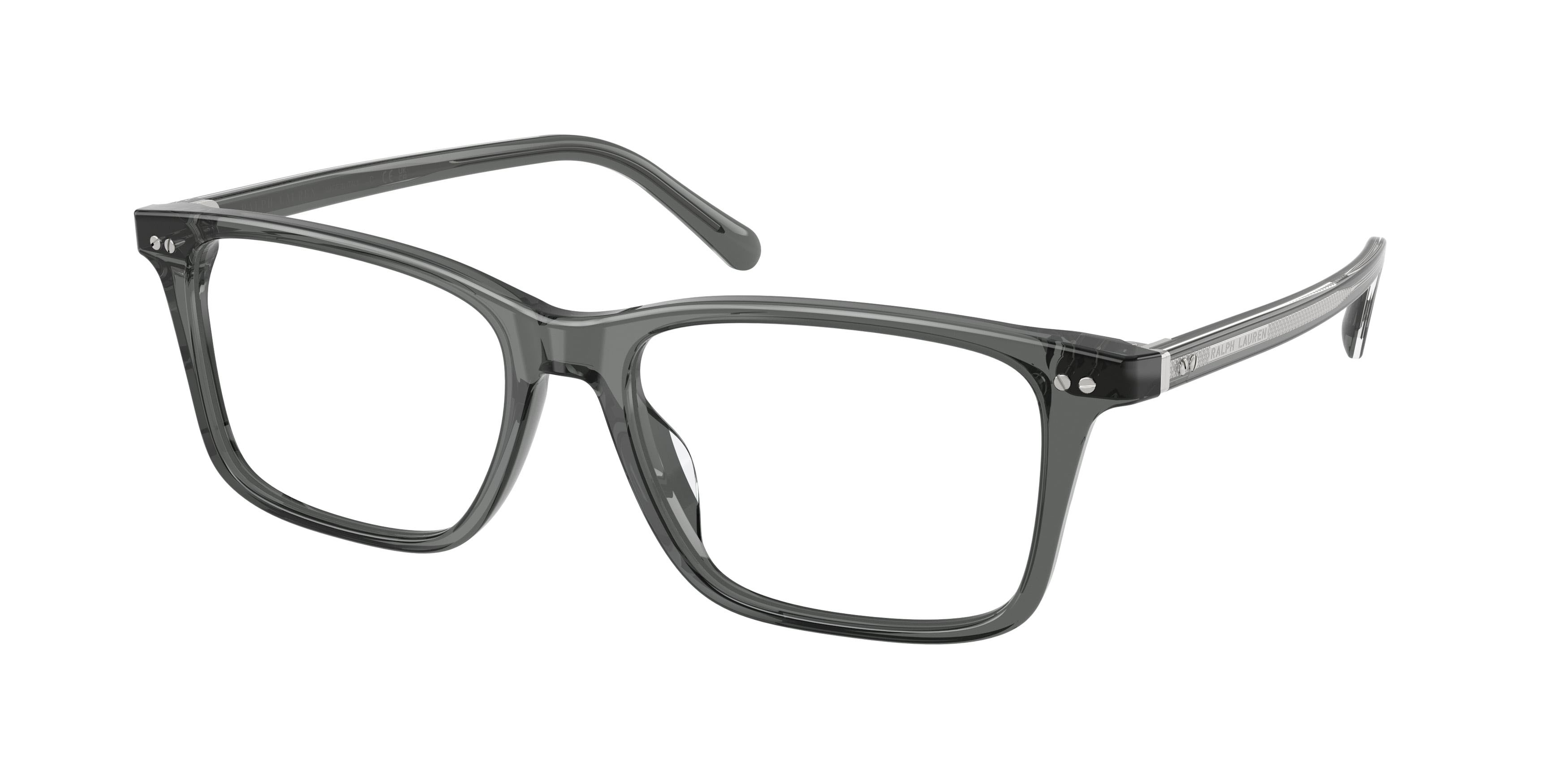 Eyeglasses Ralph Lauren RL 6264U (6347) color grigio trasparente shape oval lenses lente demo