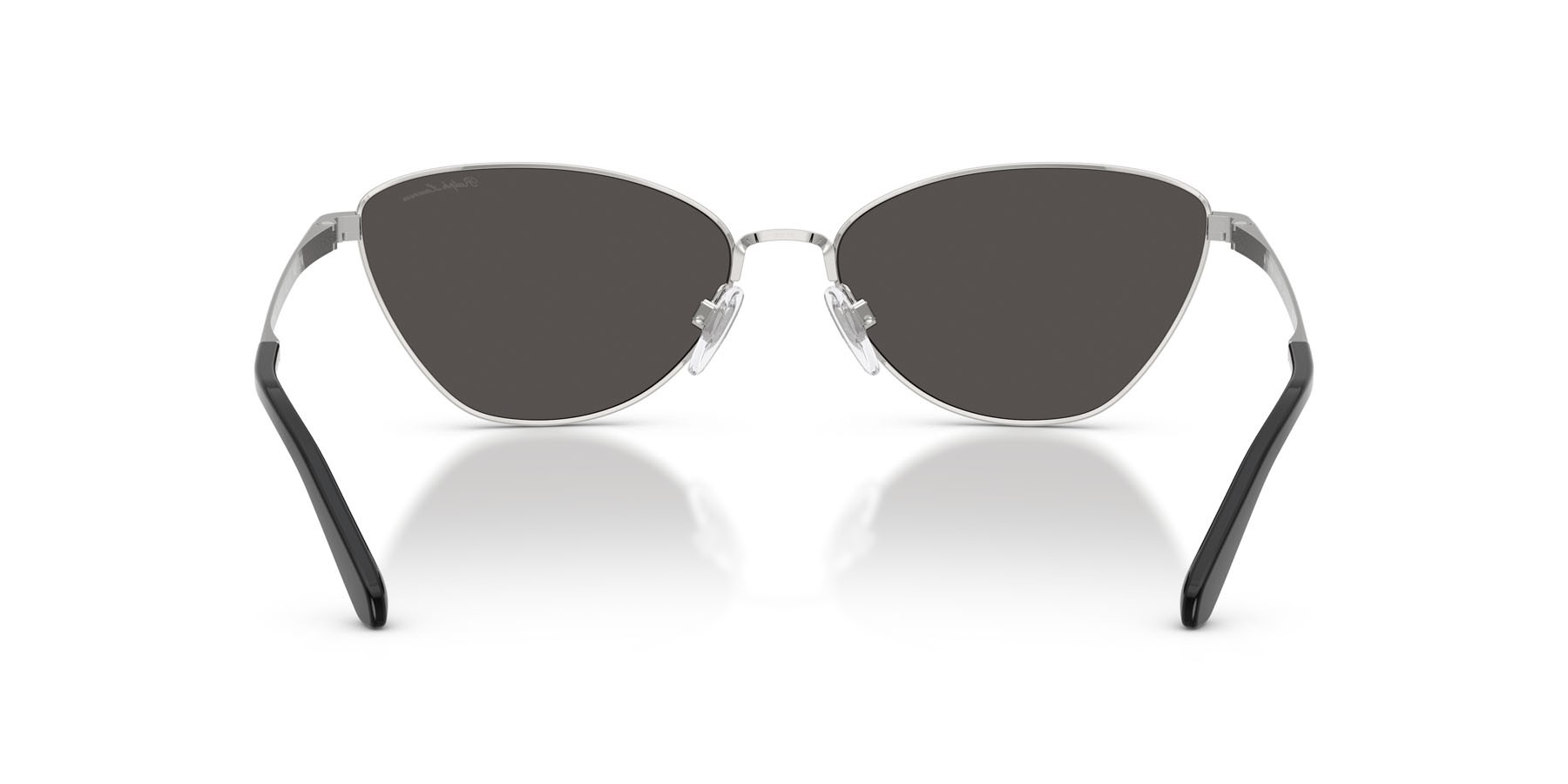 Sunglasses Ralph Lauren RL 7093 (900187) color argento lucido shape rectangle lenses grigio scuro