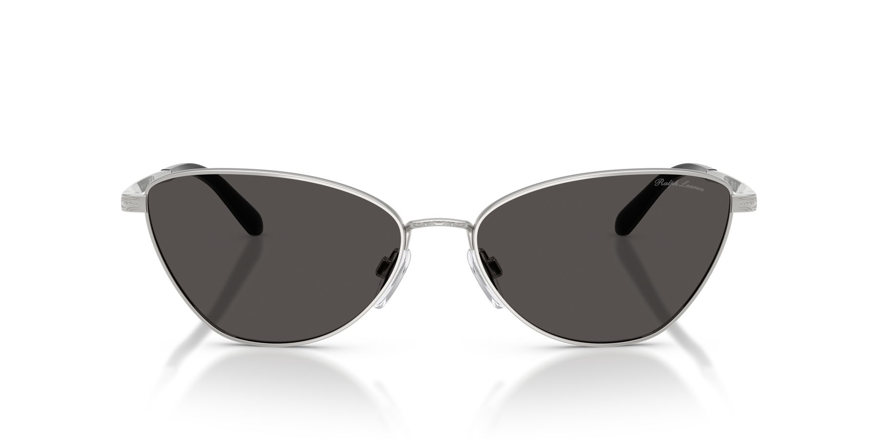 Sunglasses Ralph Lauren RL 7093 (900187) color argento lucido shape rectangle lenses grigio scuro
