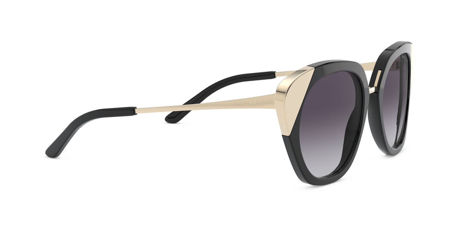 Sonnenbrillen Ralph Lauren RL 8178 (50018G) farbe nero lucido form quadratisch gläser grigio sfumato