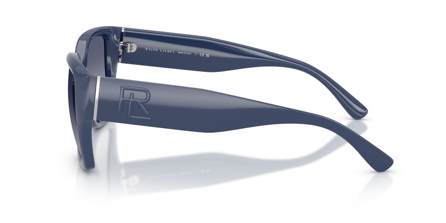 Sunglasses Ralph Lauren RL 8230U (62804L) color blu lucido shape square lenses blu sfumato