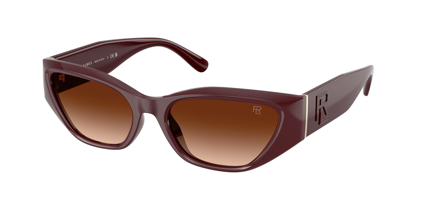 Sunglasses Ralph Lauren RL 8231U (551674) color bordeaux shape square lenses marrone sfumato