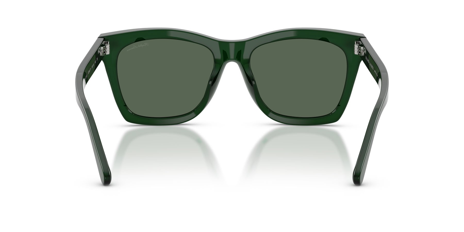 Sunglasses Ralph Lauren RL 8235U (630471) color verde scuro lattiginoso shape square lenses verde scuro