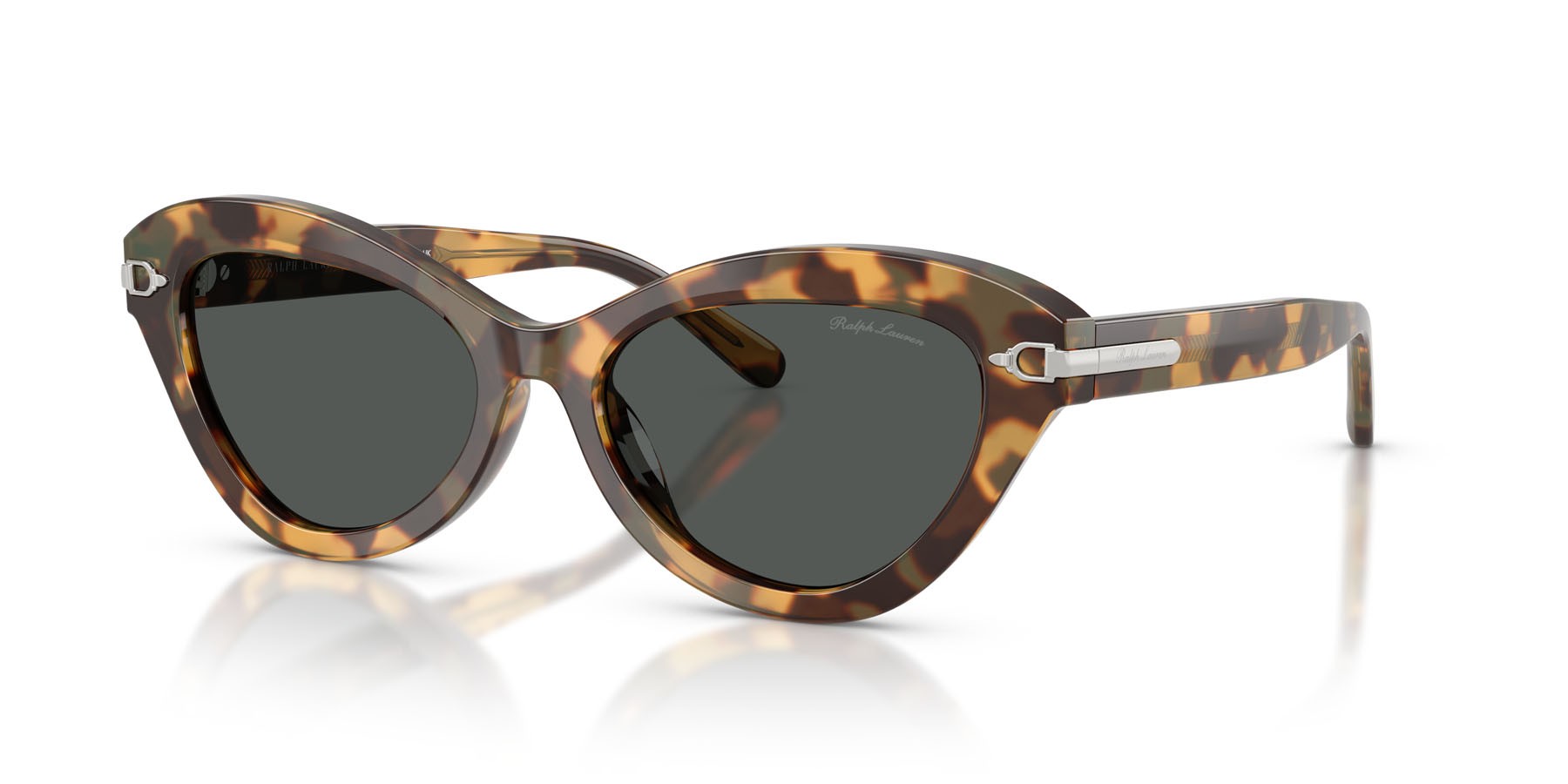Sunglasses Ralph Lauren RL 8236U (617887) color havana effetto maculato shape cat eye lenses grigio