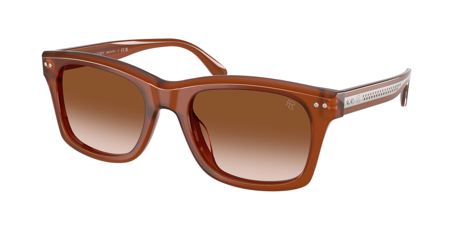 Sunglasses Ralph Lauren RL 8237U (630613) color marrone opale bio shape square lenses marrone sfumato