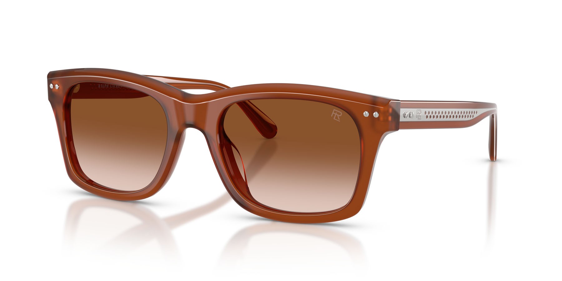 Sunglasses Ralph Lauren RL 8237U (630613) color marrone opale bio shape square lenses marrone sfumato