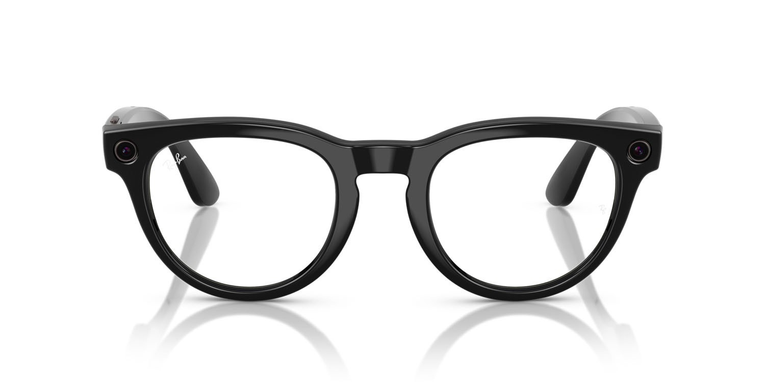 Sonnenbrillen Ray-Ban Meta Smart Glasses Headliner RW 4009F (601/MF) farbe nero form pantos gläser trasparente/zaffiro