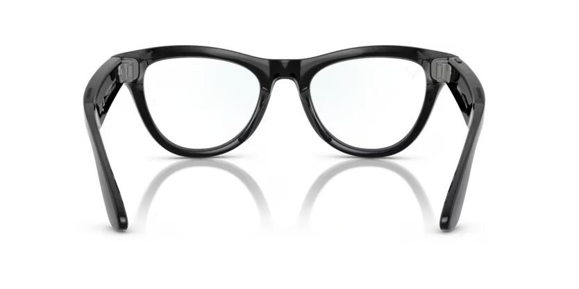 Sonnenbrillen Ray-Ban Meta Smart Glasses Skyler RW 4010 (601/SB) farbe nero form cat-eye gläser trasparente