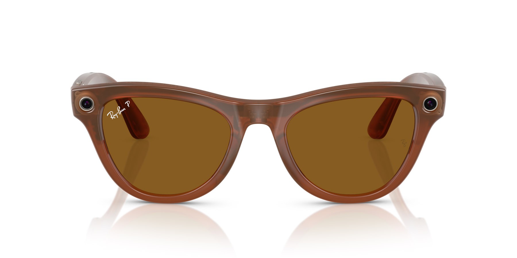 Sonnenbrillen Ray-Ban Meta Smart Glasses Skyler RW 4010 (670683) farbe caramello form cat-eye gläser marrone