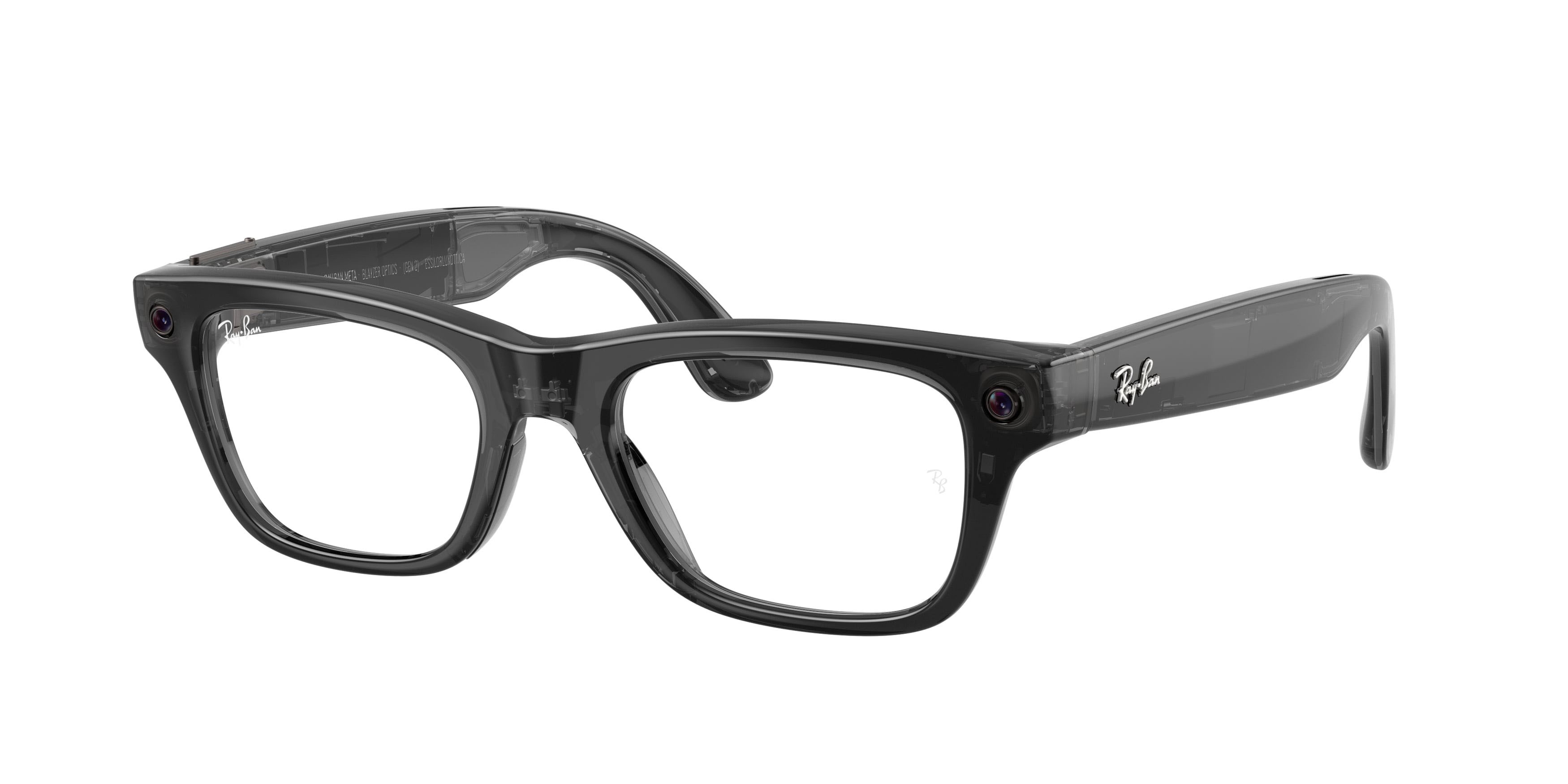 Eyeglasses Ray-Ban Meta AI Glasses Blayzer Optics RW 7001 (8526) color nero trasparente shape rectangle lenses lente demo