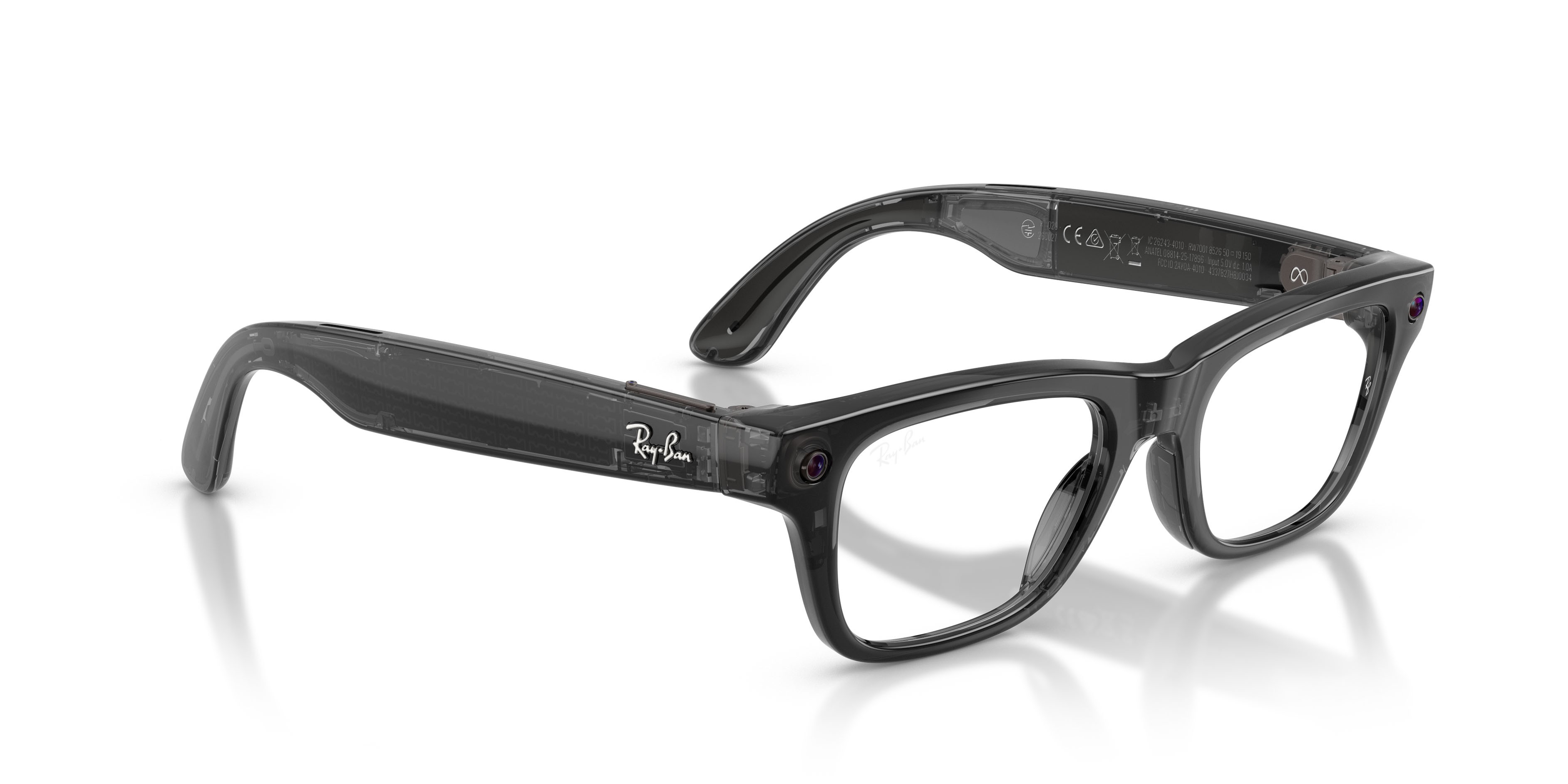 Eyeglasses Ray-Ban Meta AI Glasses Blayzer Optics RW 7001 (8526) color nero trasparente shape rectangle lenses lente demo