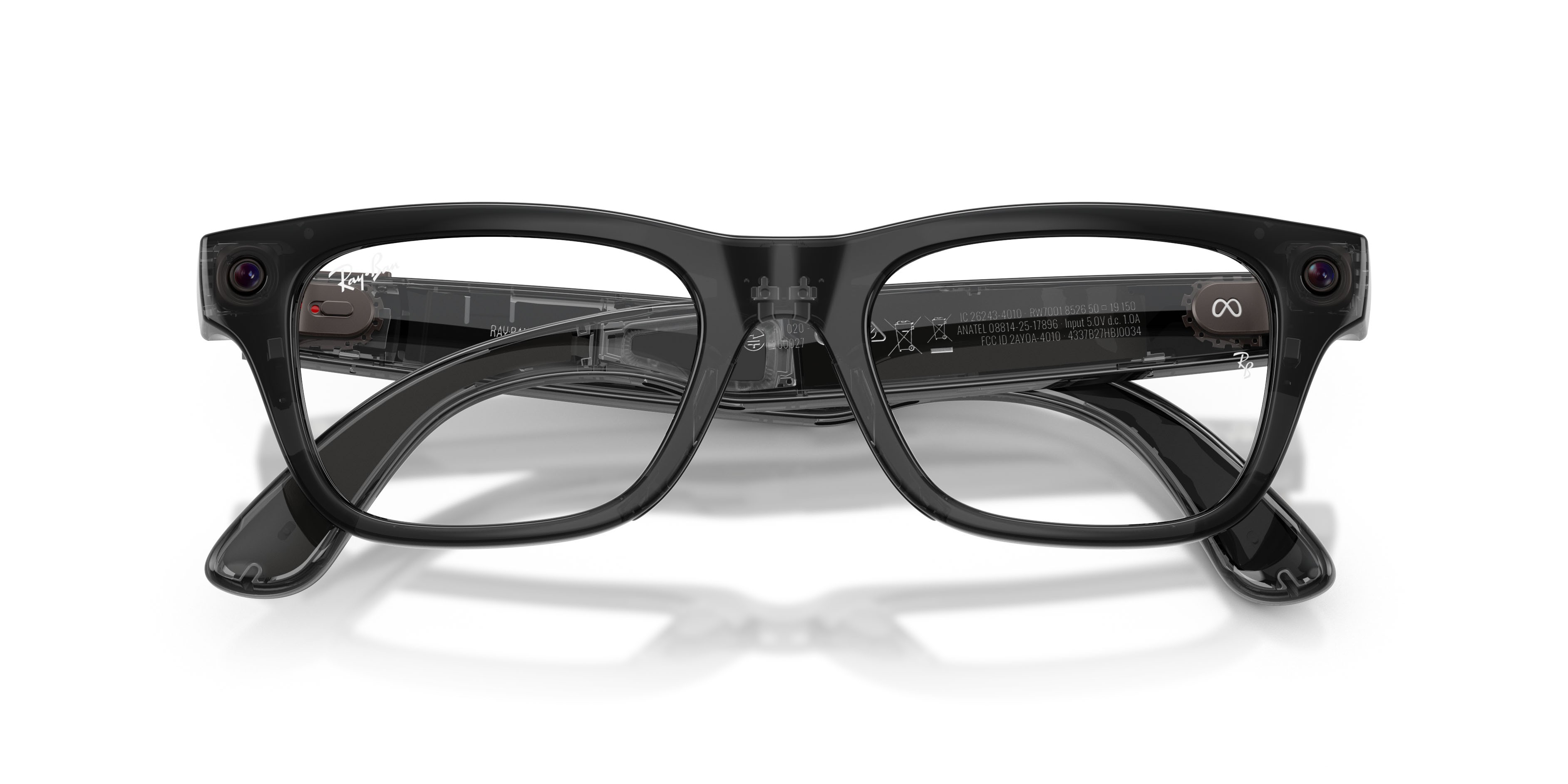 Eyeglasses Ray-Ban Meta AI Glasses Blayzer Optics RW 7001 (8526) color nero trasparente shape rectangle lenses lente demo