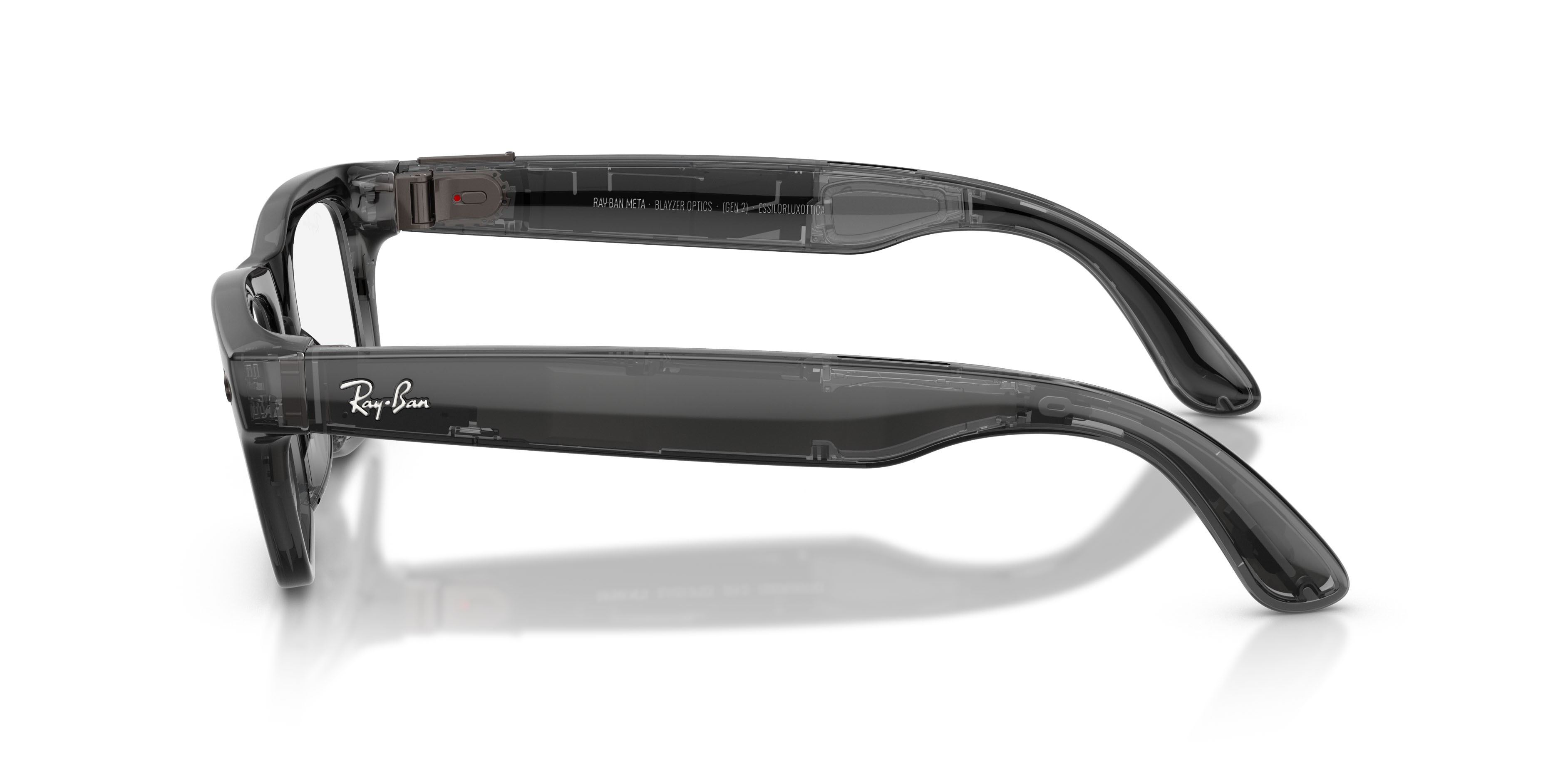 Eyeglasses Ray-Ban Meta AI Glasses Blayzer Optics RW 7001 (8526) color nero trasparente shape rectangle lenses lente demo