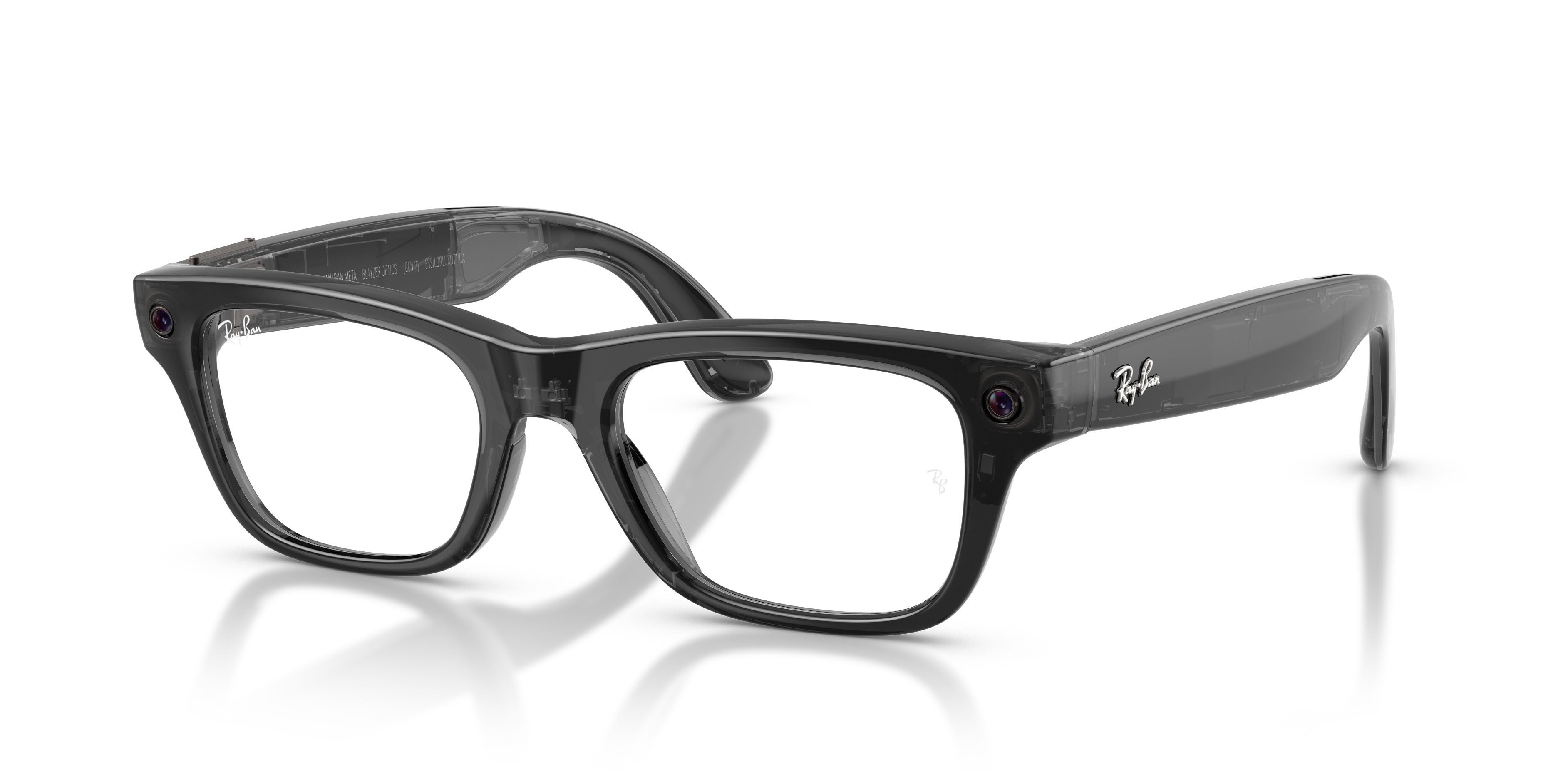 Eyeglasses Ray-Ban Meta AI Glasses Blayzer Optics RW 7001 (8526) color nero trasparente shape rectangle lenses lente demo