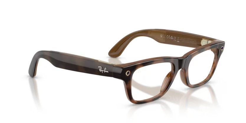 Eyeglasses Ray-Ban Meta AI Glasses Blayzer Optics RW 7001 (8528) color havana shape rectangle lenses lente demo