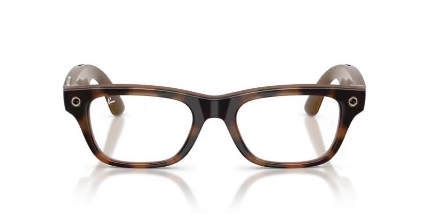 Eyeglasses Ray-Ban Meta AI Glasses Blayzer Optics RW 7001 (8528) color havana shape rectangle lenses lente demo