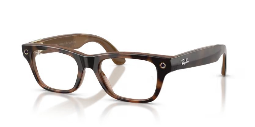 Eyeglasses Ray-Ban Meta AI Glasses Blayzer Optics RW 7001 (8528) color havana shape rectangle lenses lente demo