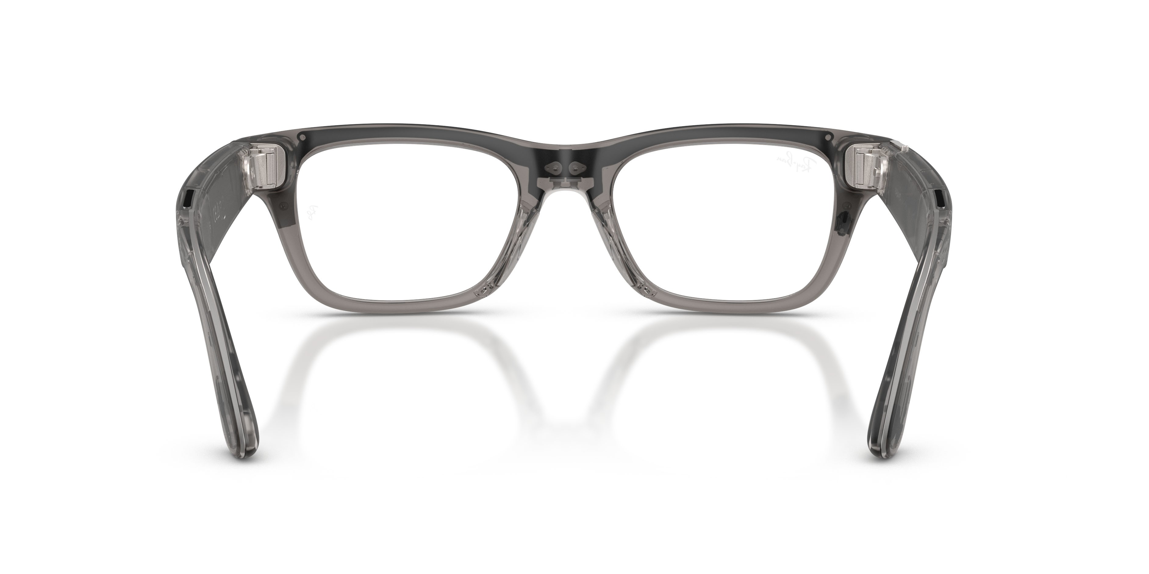 Eyeglasses Ray-Ban Meta AI Glasses Blayzer Optics RW 7001 (8529) color grigio ghiaccio trasparente shape rectangle lenses lente demo