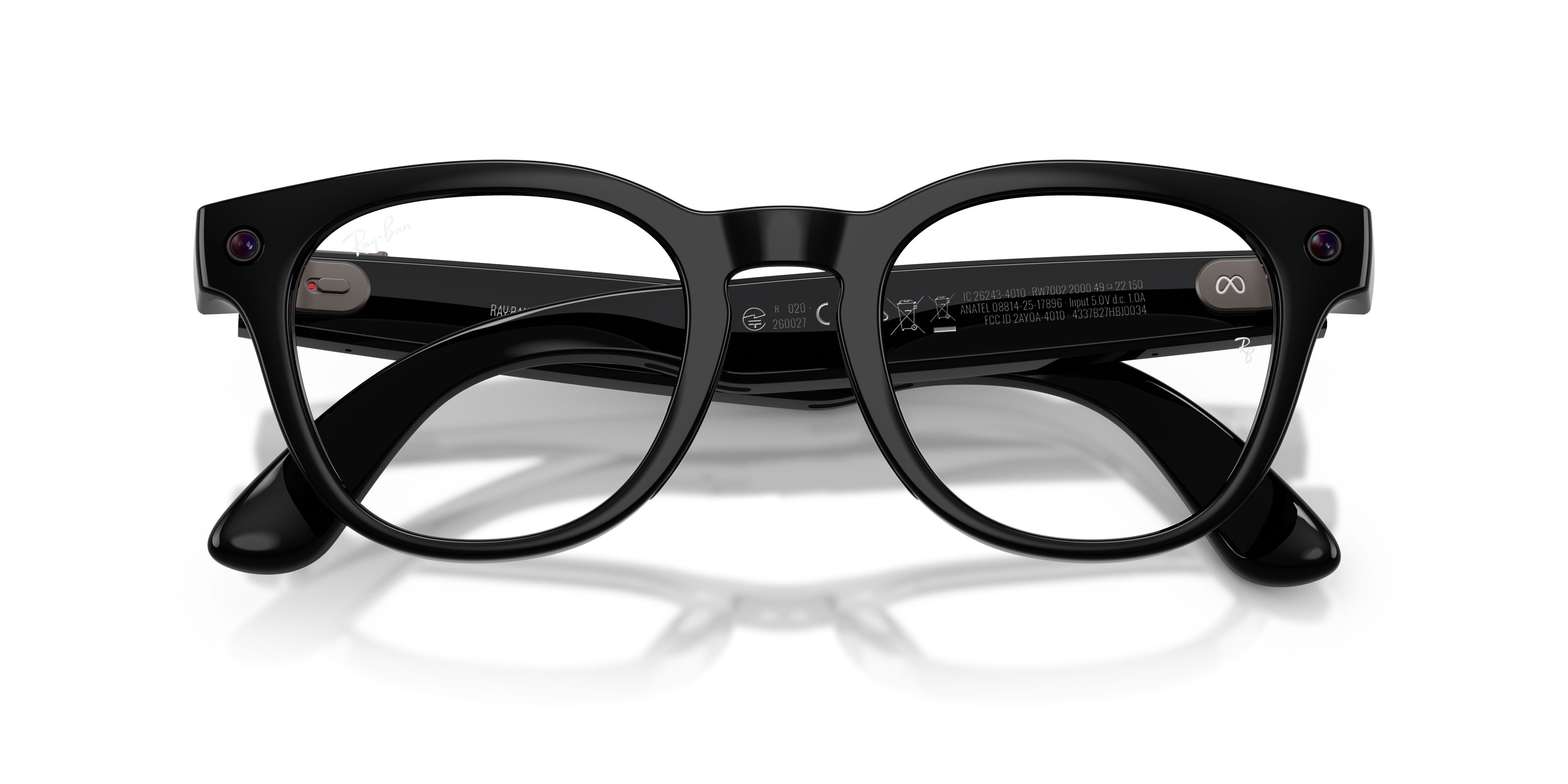 Eyeglasses Ray-Ban Meta AI Glasses Scriber Optics RW 7002 (2000) color nero shape pantos lenses lente demo