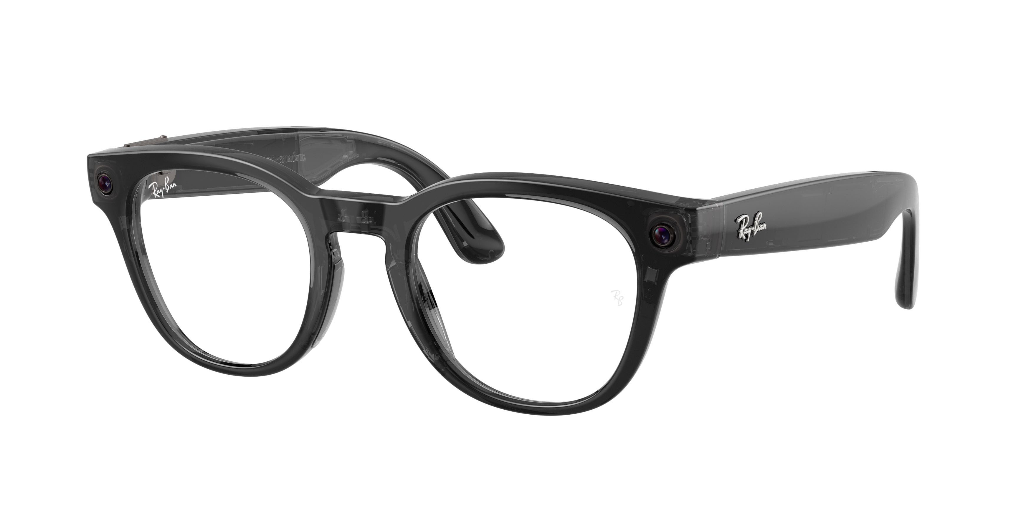 Eyeglasses Ray-Ban Meta AI Glasses Scriber Optics RW 7002 (8526) color nero trasparente shape pantos lenses lente demo