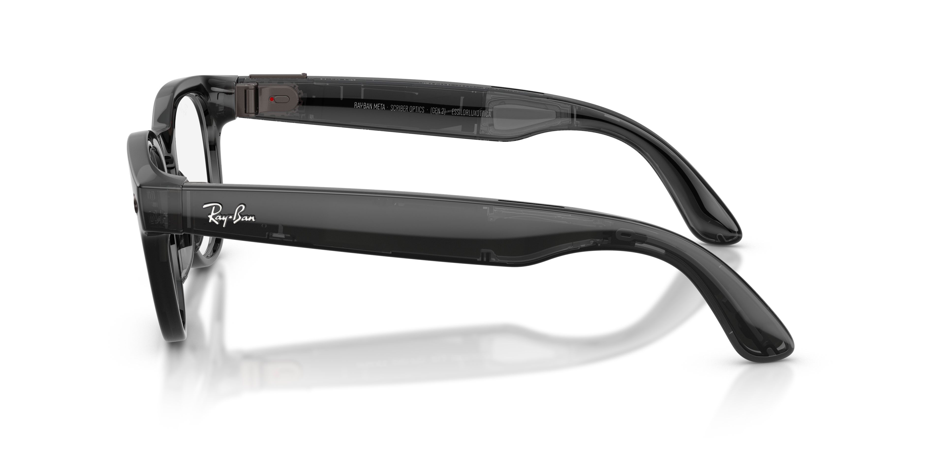 Eyeglasses Ray-Ban Meta AI Glasses Scriber Optics RW 7002 (8526) color nero trasparente shape pantos lenses lente demo