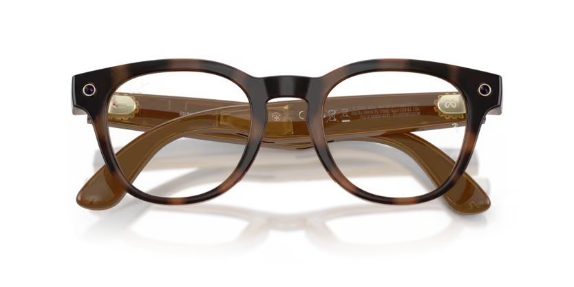 Eyeglasses Ray-Ban Meta AI Glasses Scriber Optics RW 7002 (8528) color havana shape pantos lenses lente demo