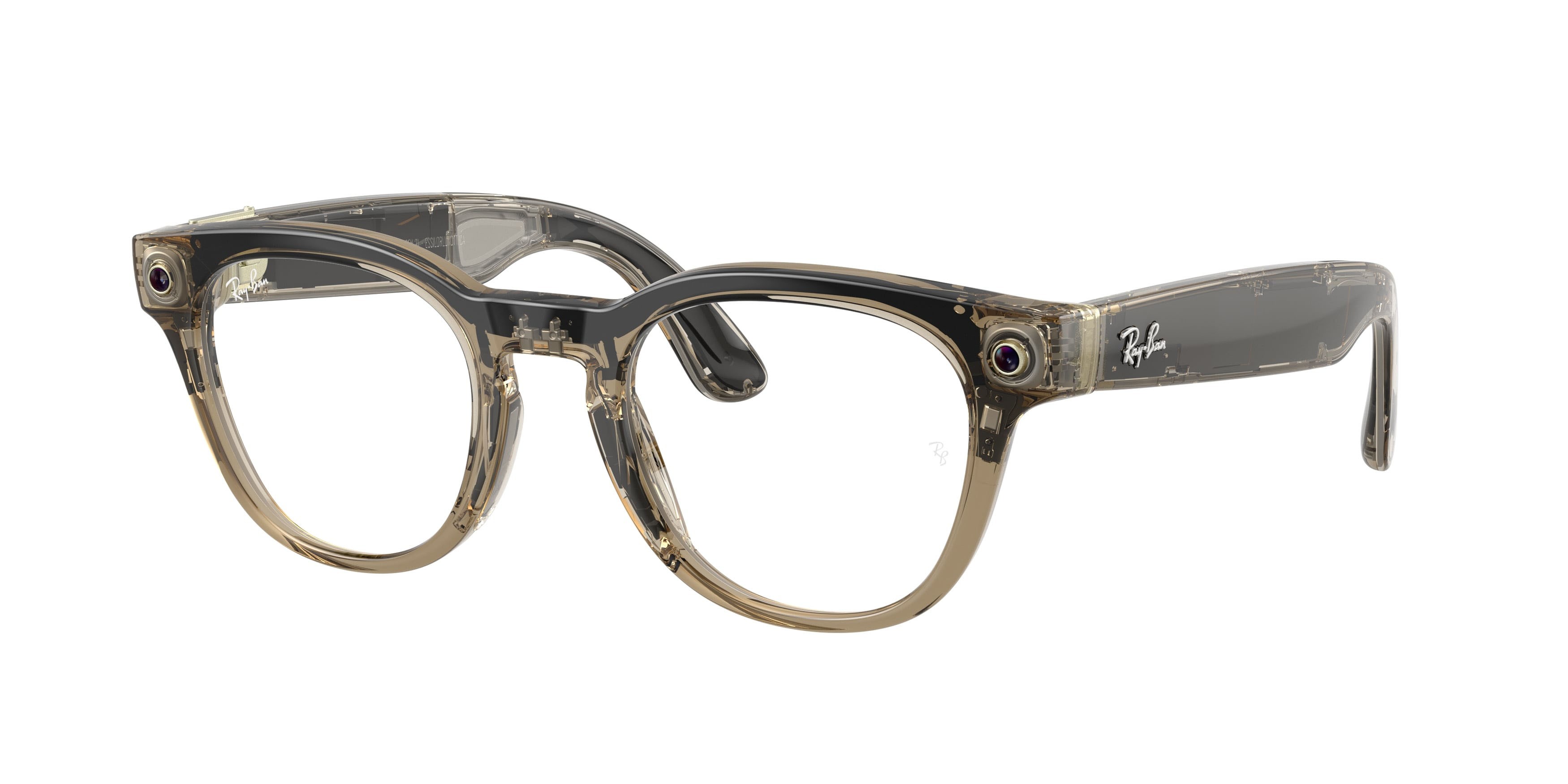 Eyeglasses Ray-Ban Meta AI Glasses Scriber Optics RW 7002 (8531) color beige tortora trasparente shape pantos lenses lente demo