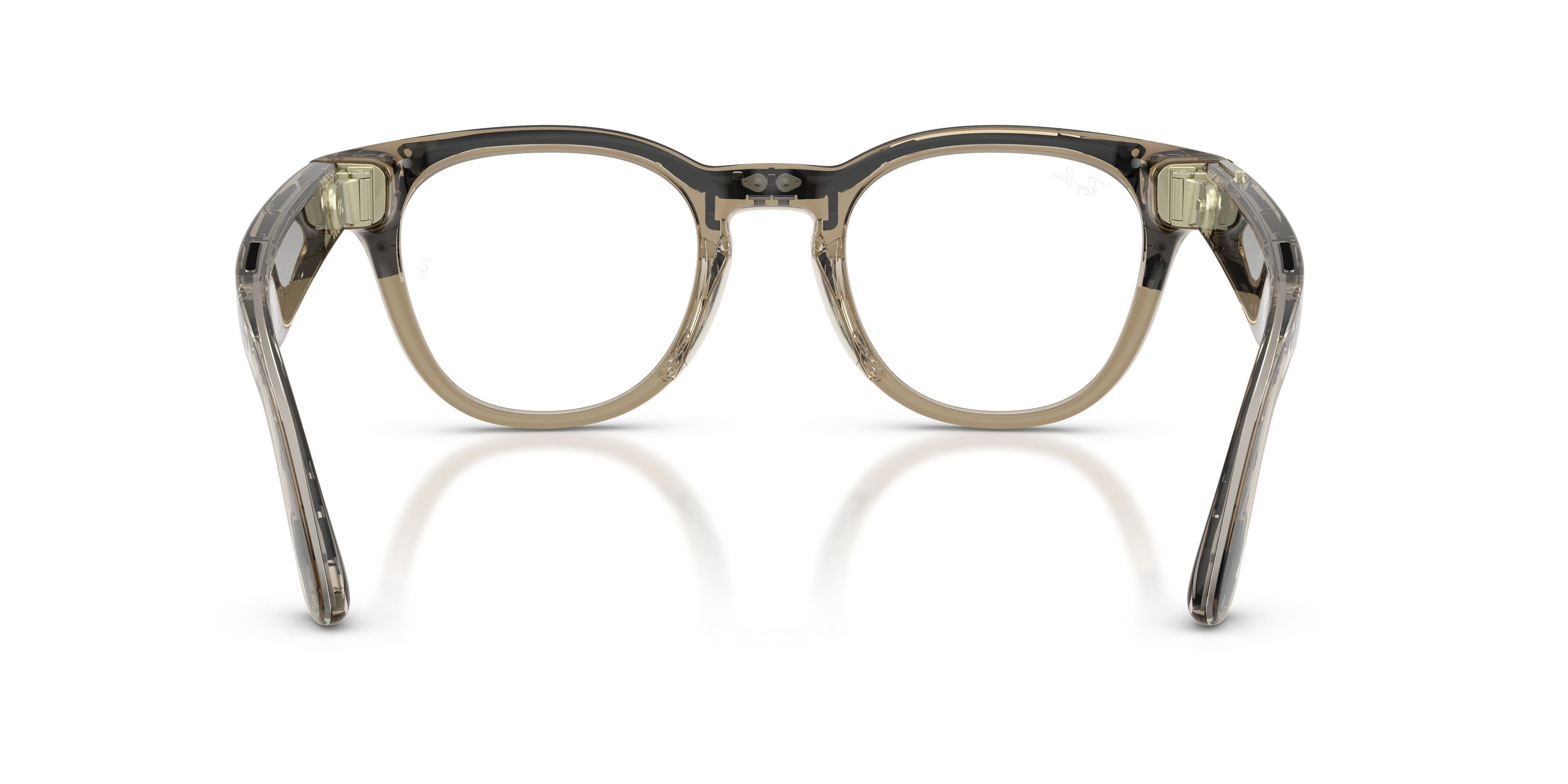 Eyeglasses Ray-Ban Meta AI Glasses Scriber Optics RW 7002 (8531) color beige tortora trasparente shape pantos lenses lente demo