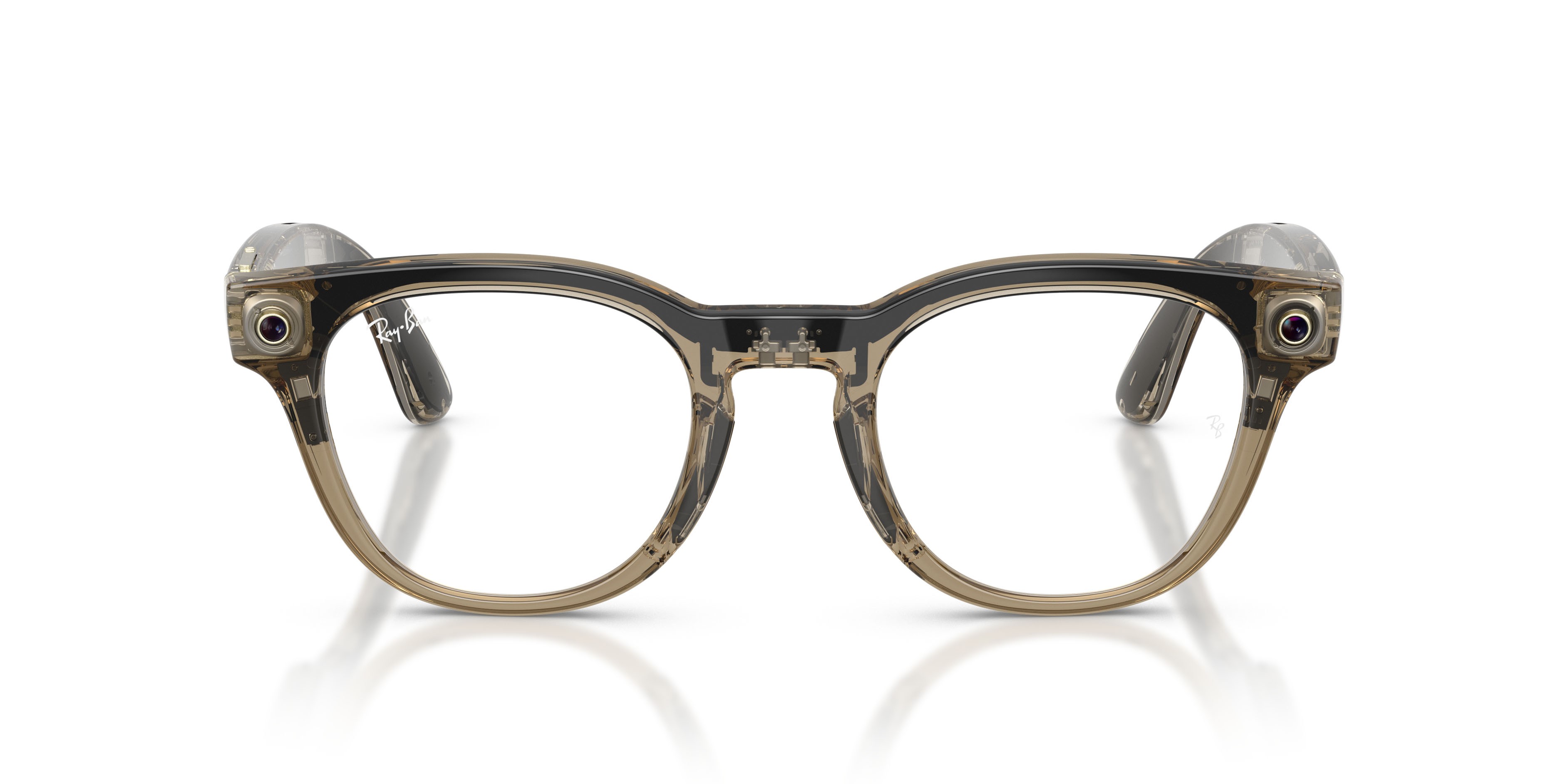 Eyeglasses Ray-Ban Meta AI Glasses Scriber Optics RW 7002 (8531) color beige tortora trasparente shape pantos lenses lente demo