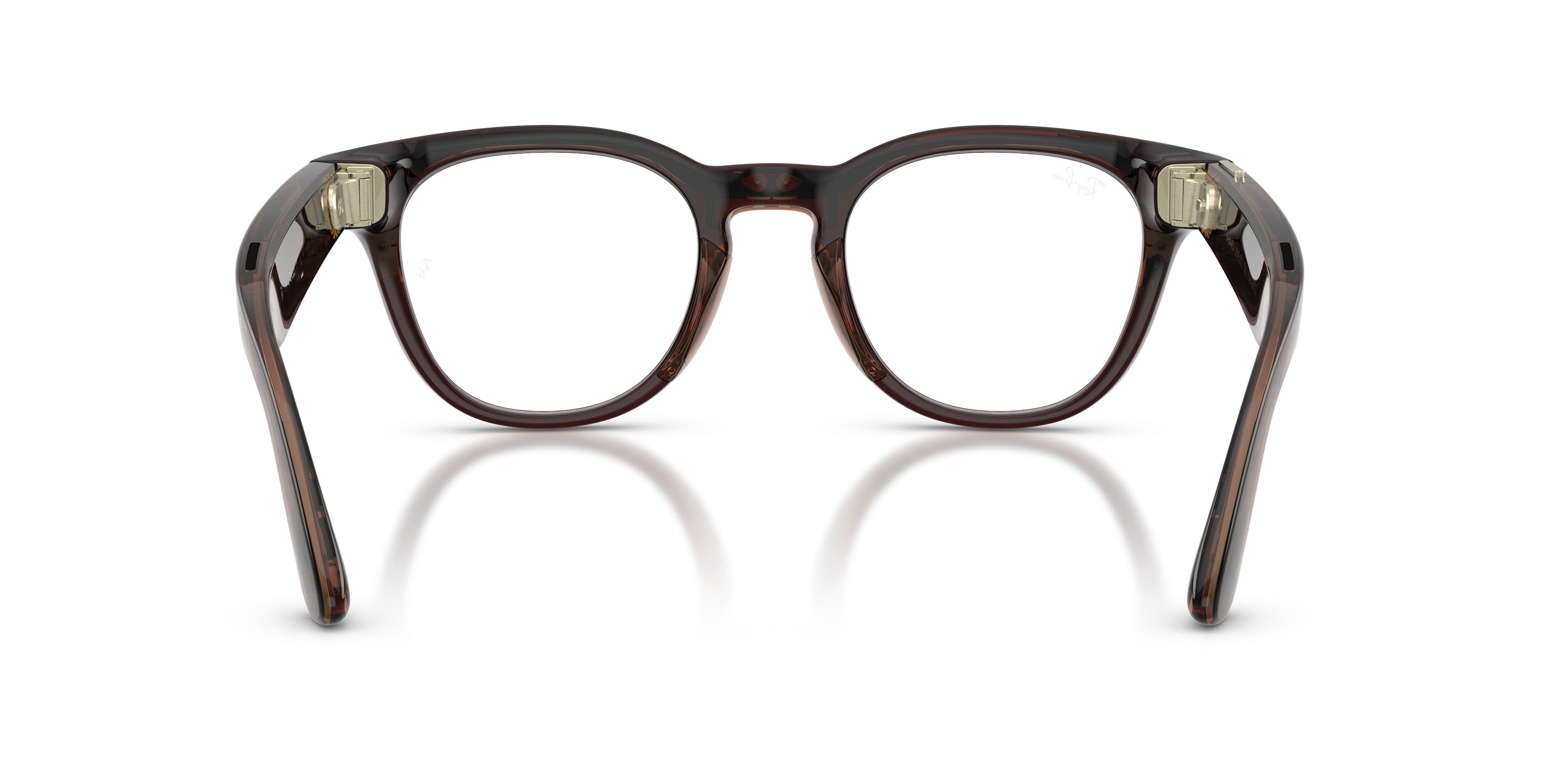 Eyeglasses Ray-Ban Meta AI Glasses Scriber Optics RW 7002 (8532) color terra d'ombra trasparente shape pantos lenses lente demo