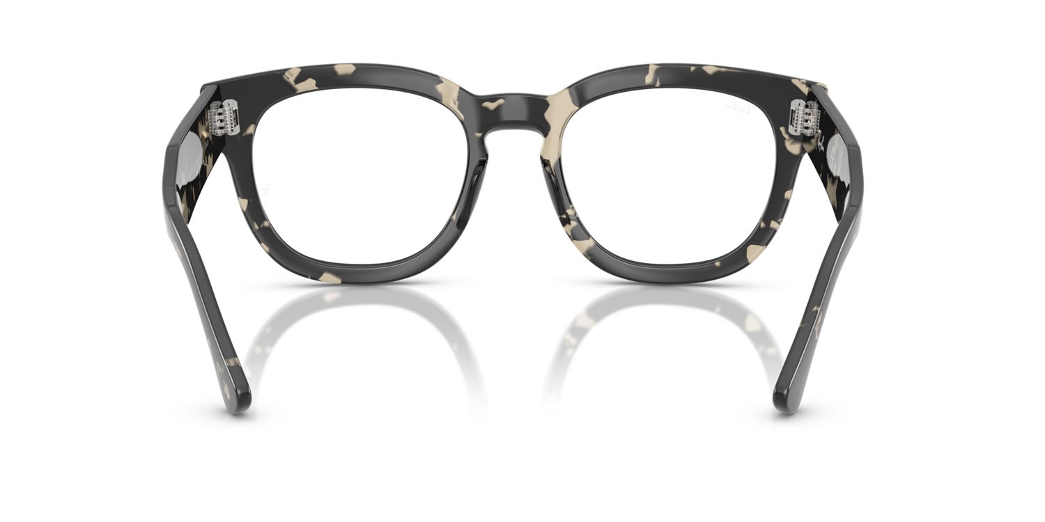 Occhiali da vista Ray-Ban Mega Hawkeye RX 0298V (8117) - RB 0298V 8117 colore havana grigio forma quadrato lenti trasparente