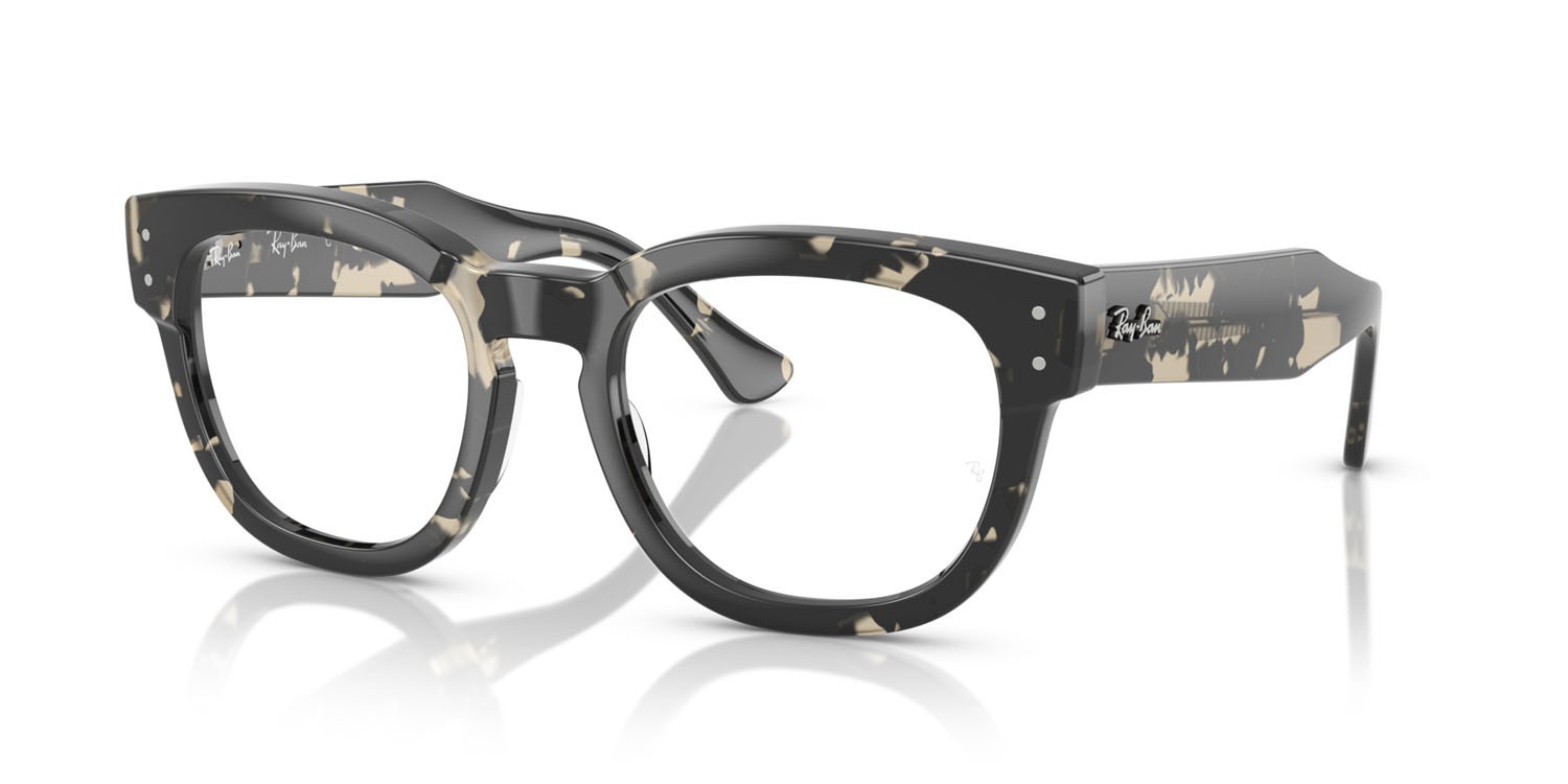Occhiali da vista Ray-Ban Mega Hawkeye RX 0298V (8117) - RB 0298V 8117 colore havana grigio forma quadrato lenti trasparente