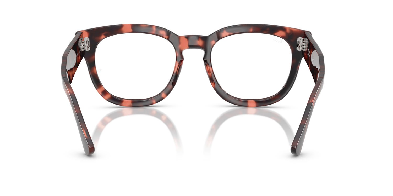 Occhiali da vista Ray-Ban Mega Hawkeye RX 0298V (8118) - RB 0298V 8118 colore havana rosa forma quadrato lenti trasparente