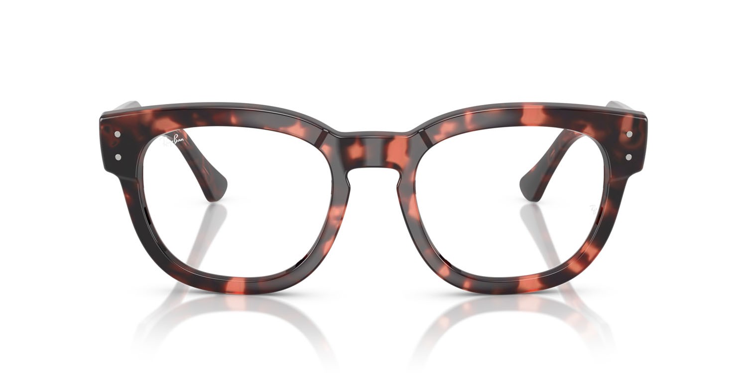 Occhiali da vista Ray-Ban Mega Hawkeye RX 0298V (8118) - RB 0298V 8118 colore havana rosa forma quadrato lenti trasparente