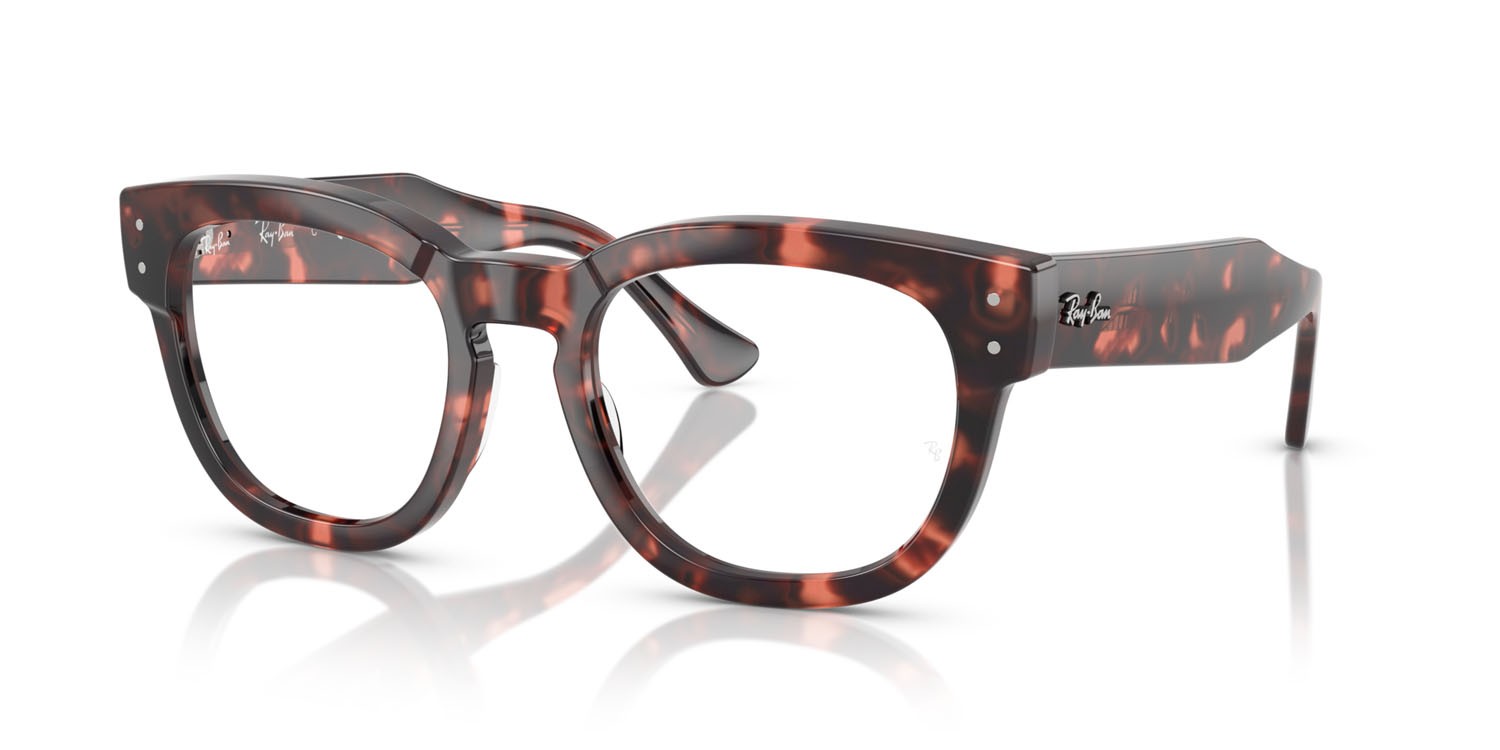 Occhiali da vista Ray-Ban Mega Hawkeye RX 0298V (8118) - RB 0298V 8118 colore havana rosa forma quadrato lenti trasparente